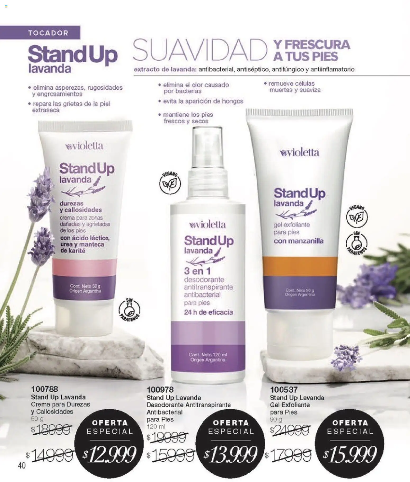 Violetta catálogo │ válido desde el 01.05.2026 | Página: 40 | Productos: Desodorante, Antitranspirante, Hongos, Manteca