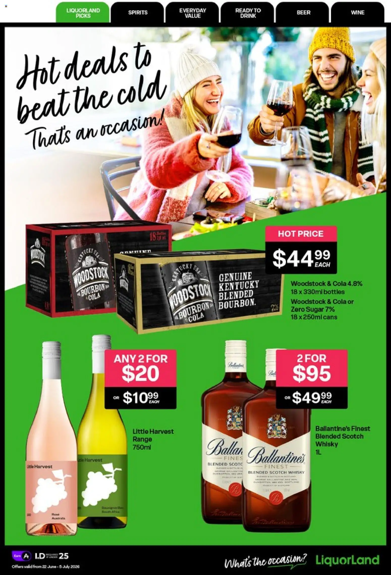 Liquorland catalogue from 22.06.2026 | Page: 1