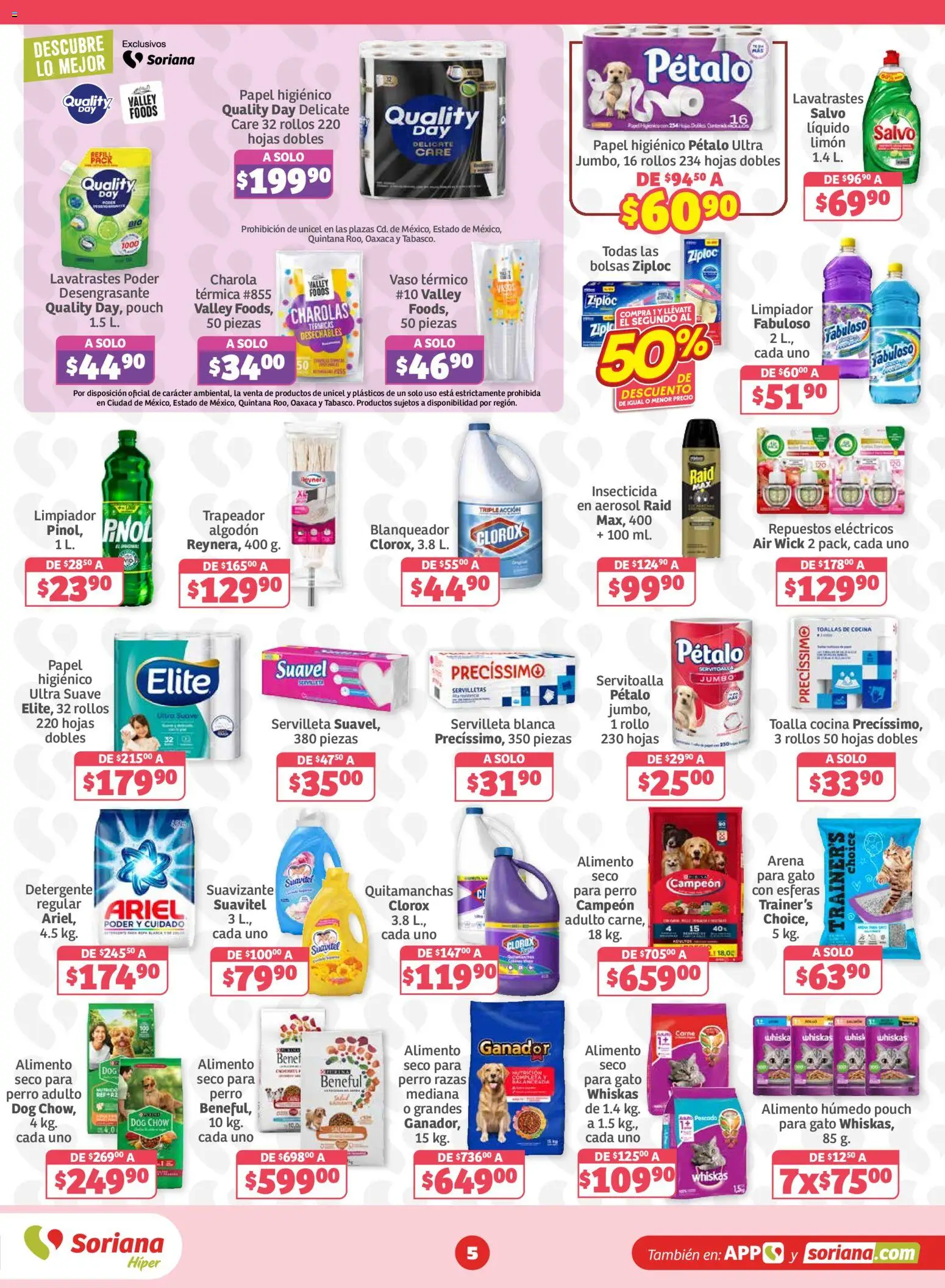 Nuevas ofertas de Soriana válidas en toda la República Mexicana desde el 16/10/2026. ¡Encuentra las mejores ofertas en Soriana folleto! | Página: 5