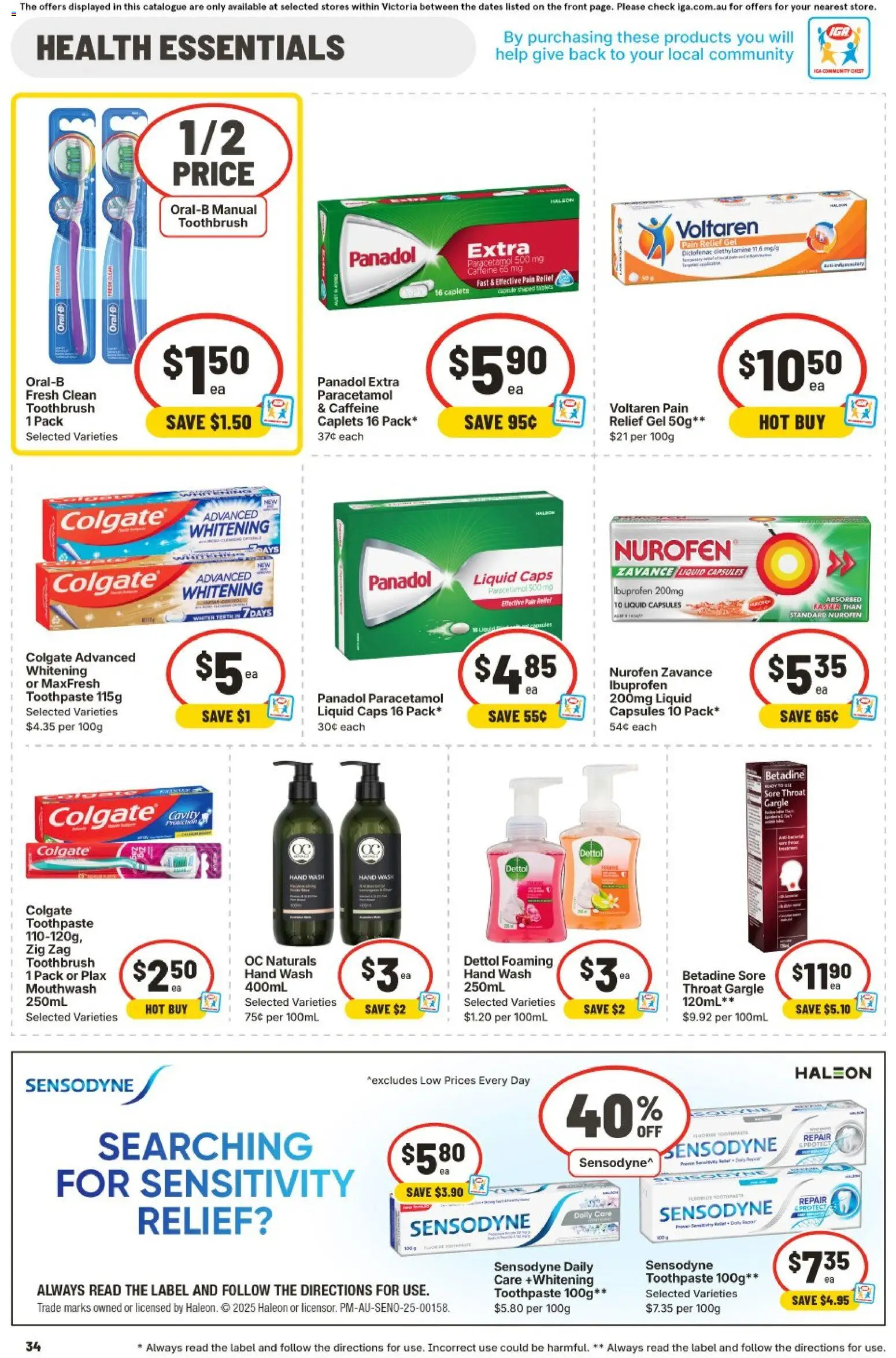 Ritchies catalogue - valid from 11.03.2026 | Page: 33 | Products: Toothpaste, Mouthwash, Toothbrush, Pain relief