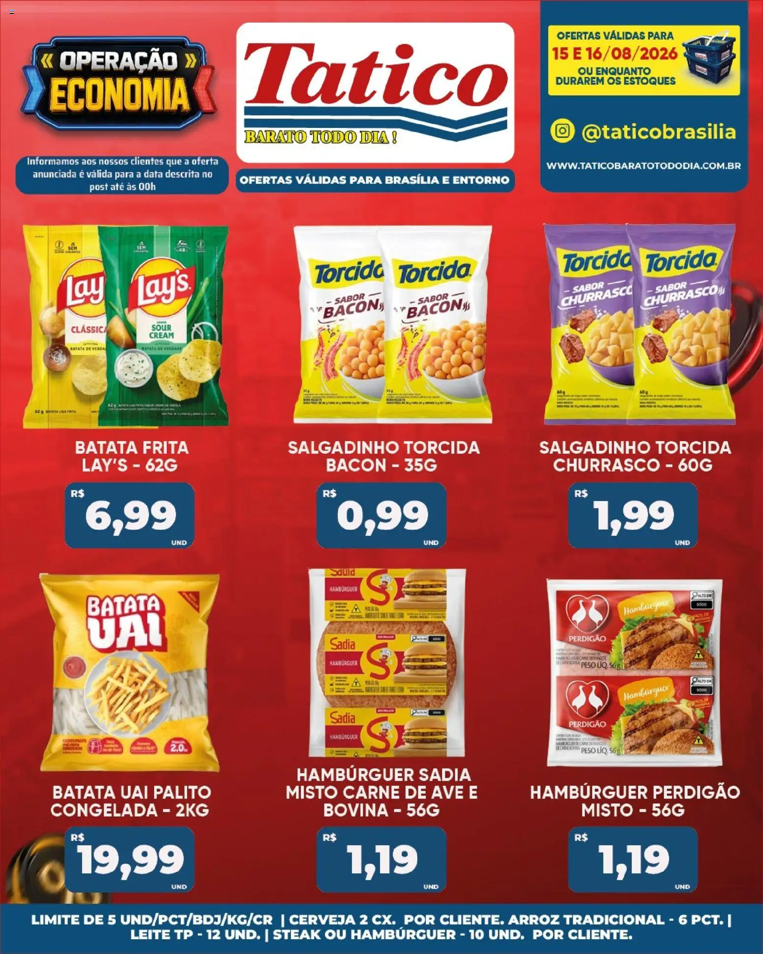 Tatico Folheto - válido de 17/08/2026 | Página: 36 | Produtos: Cerveja, Batata, Bacon, Batata frita