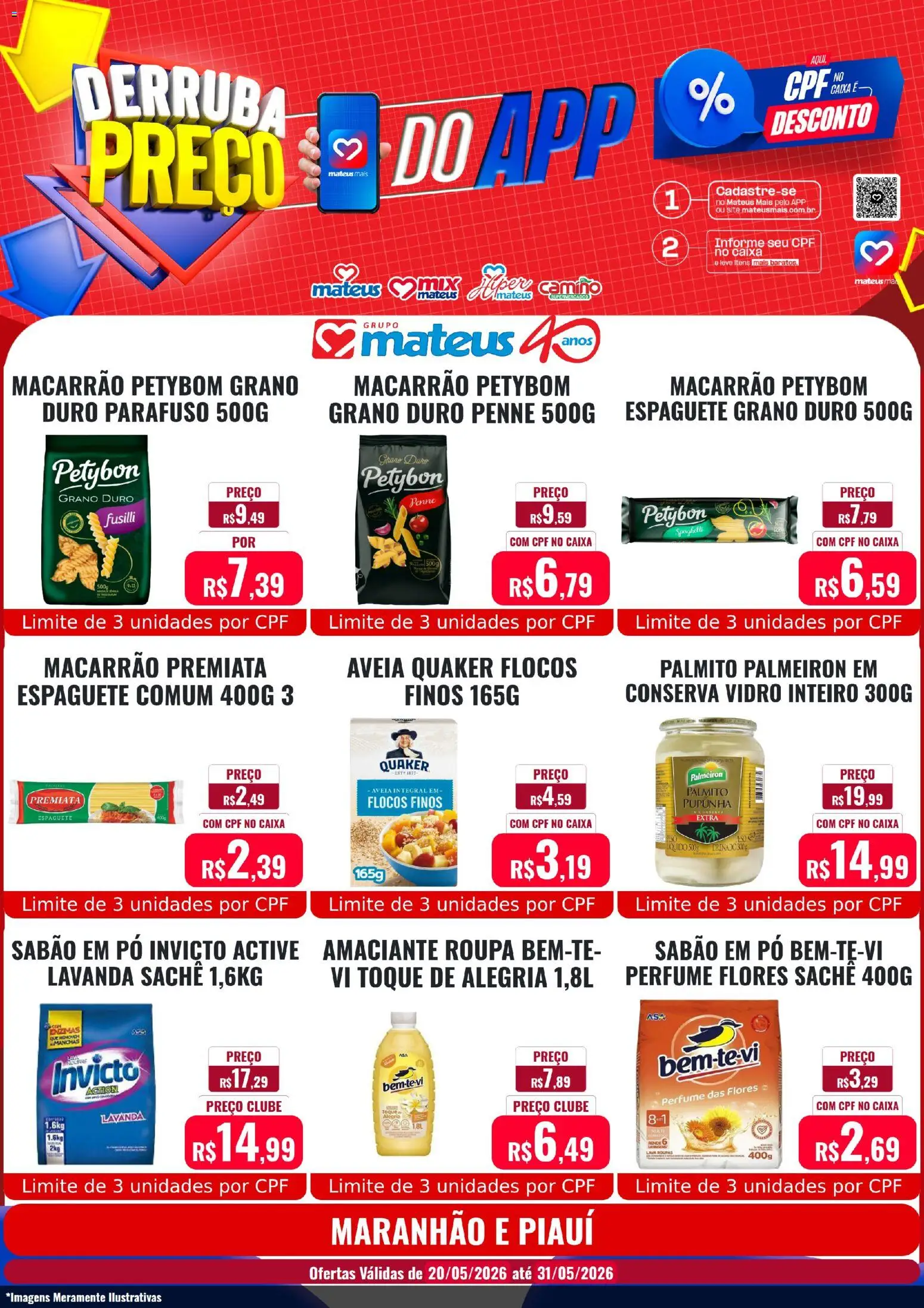 Mateus Folheto - válido de 20.05.2026 | Página: 2 | Produtos: Pupunha, Perfume, Pó, Palmito