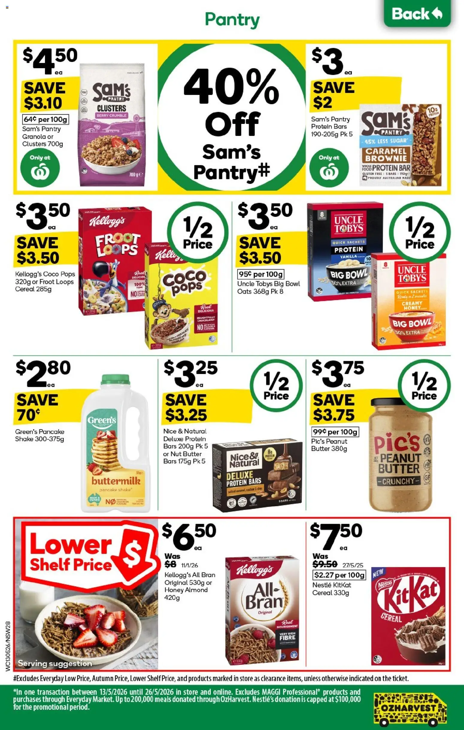 Woolworths catalogue - valid from 13.05.2026 | Page: 28 | Products: Shelf, Granola, Honey, Oats