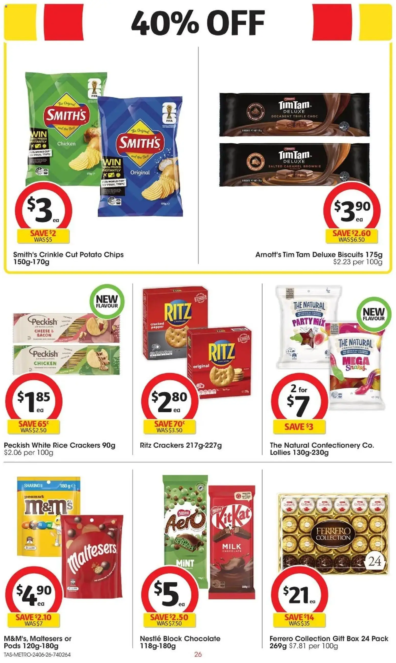 Coles catalogue - valid from 23/06/2026 | Page: 26 | Products: Box, Rice, Lollies, Chips
