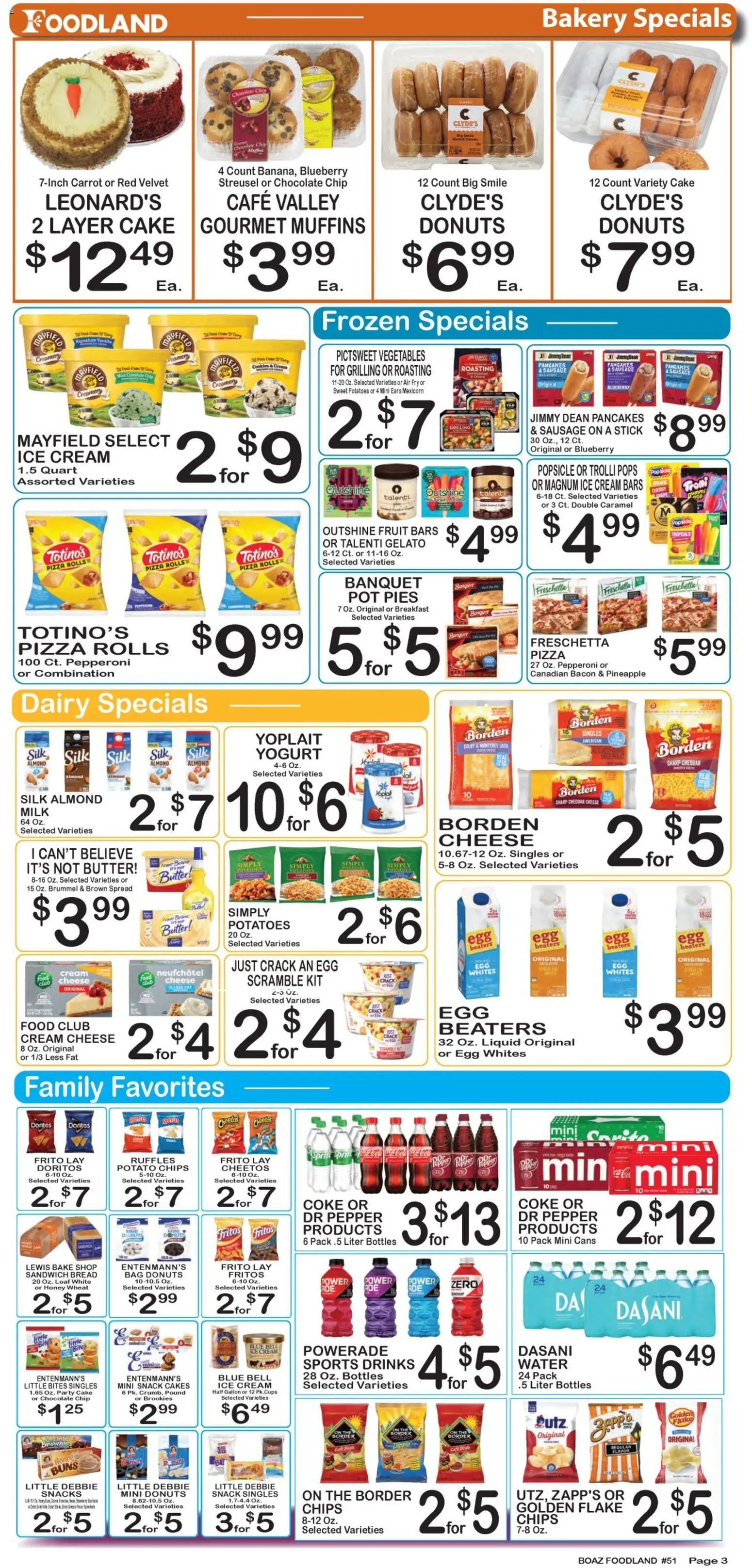 Foodland Weekly Ad - valid from 05.05.2026 | Page: 3 | Products: Bakery, Butter, Potatoes, Bag
