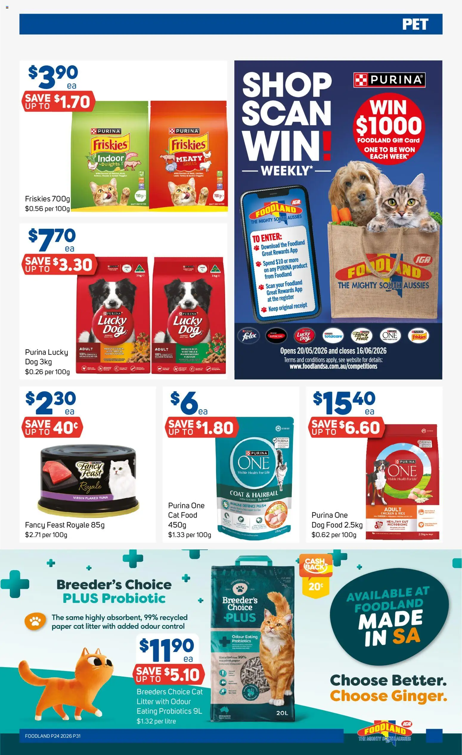 Foodland catalogue - valid from 10.06.2026 | Page: 31 | Products: Rice, Dog food, Coat, Tuna