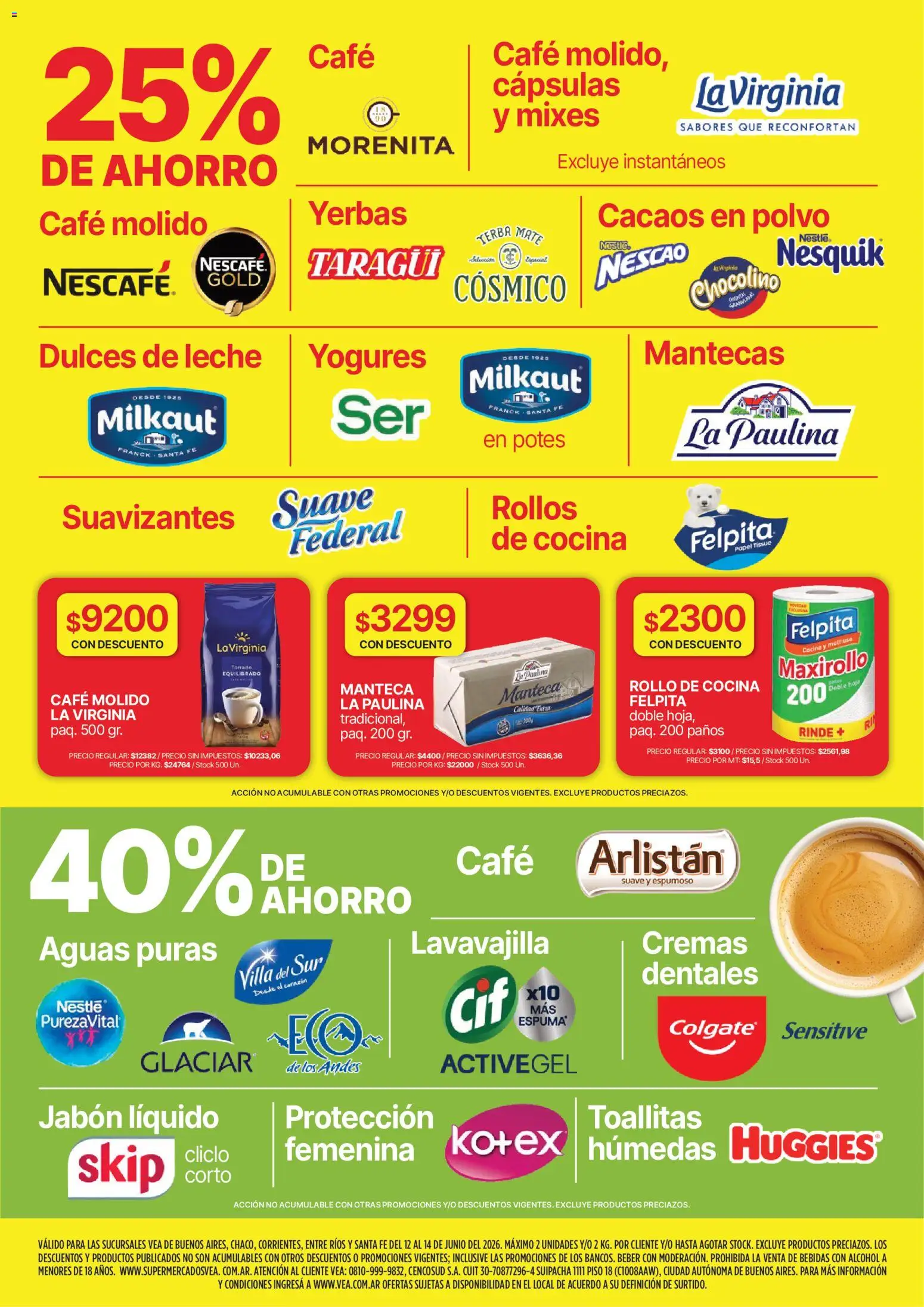 Vea - Fin de semana de ahorro │ válido desde el 12.06.2026 | Página: 4 | Productos: Mate, Polvo, Jabón, Leche