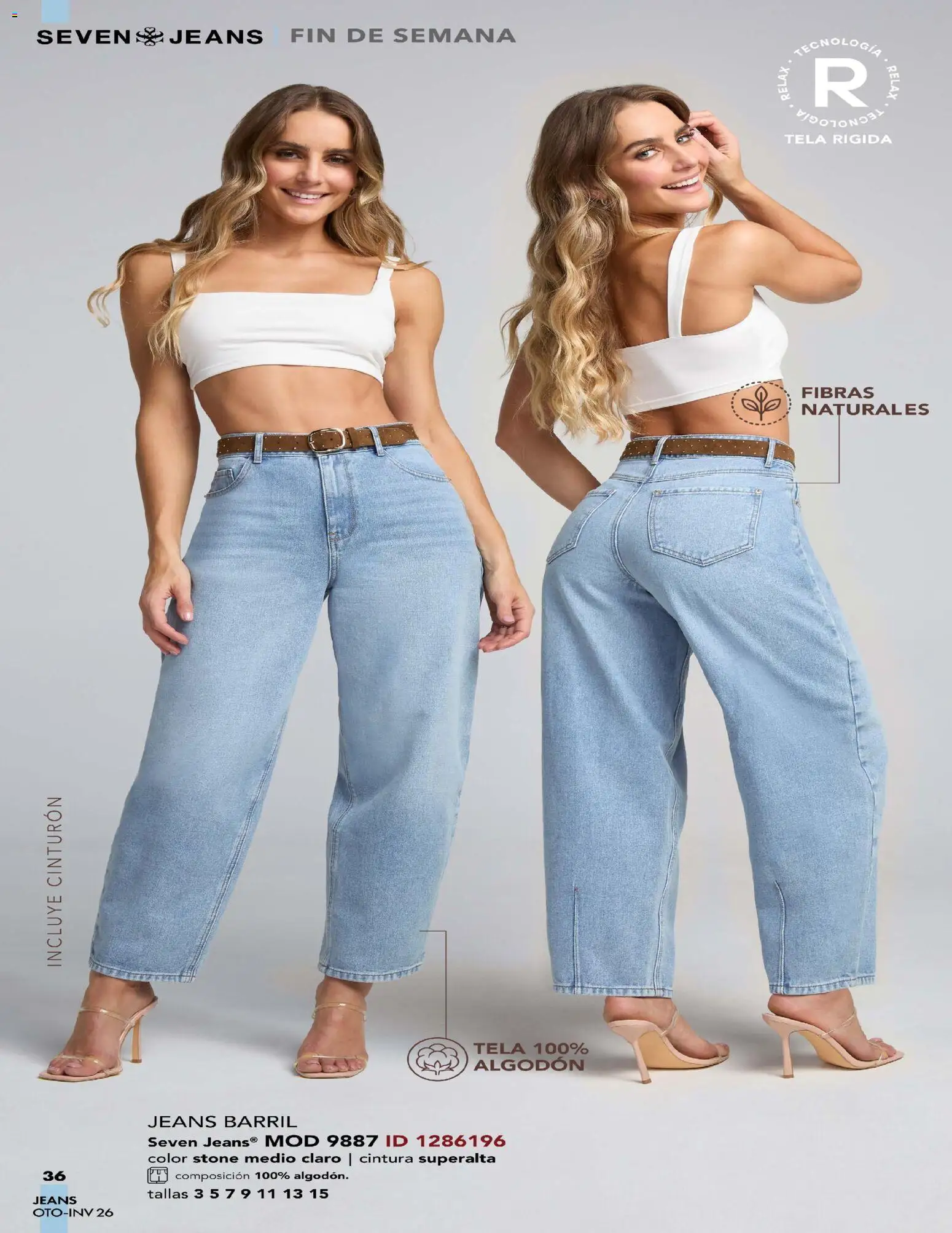 Nuevas ofertas de Price Shoes válidas en toda la República Mexicana desde el 03/08/2026. ¡Encuentra las mejores ofertas en Price Shoes catálogo Seven Jeans! | Página: 36 | Productos: Cinturón, Algodón