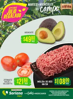 Vista previa de Soriana Martes y Miércoles del Campo Súper: Tijuana, Mexicali, Ensenada, San Luis Río Colorado y Tecate, nuevo folleto de la tienda, válido en México a partir del 16.06.2026