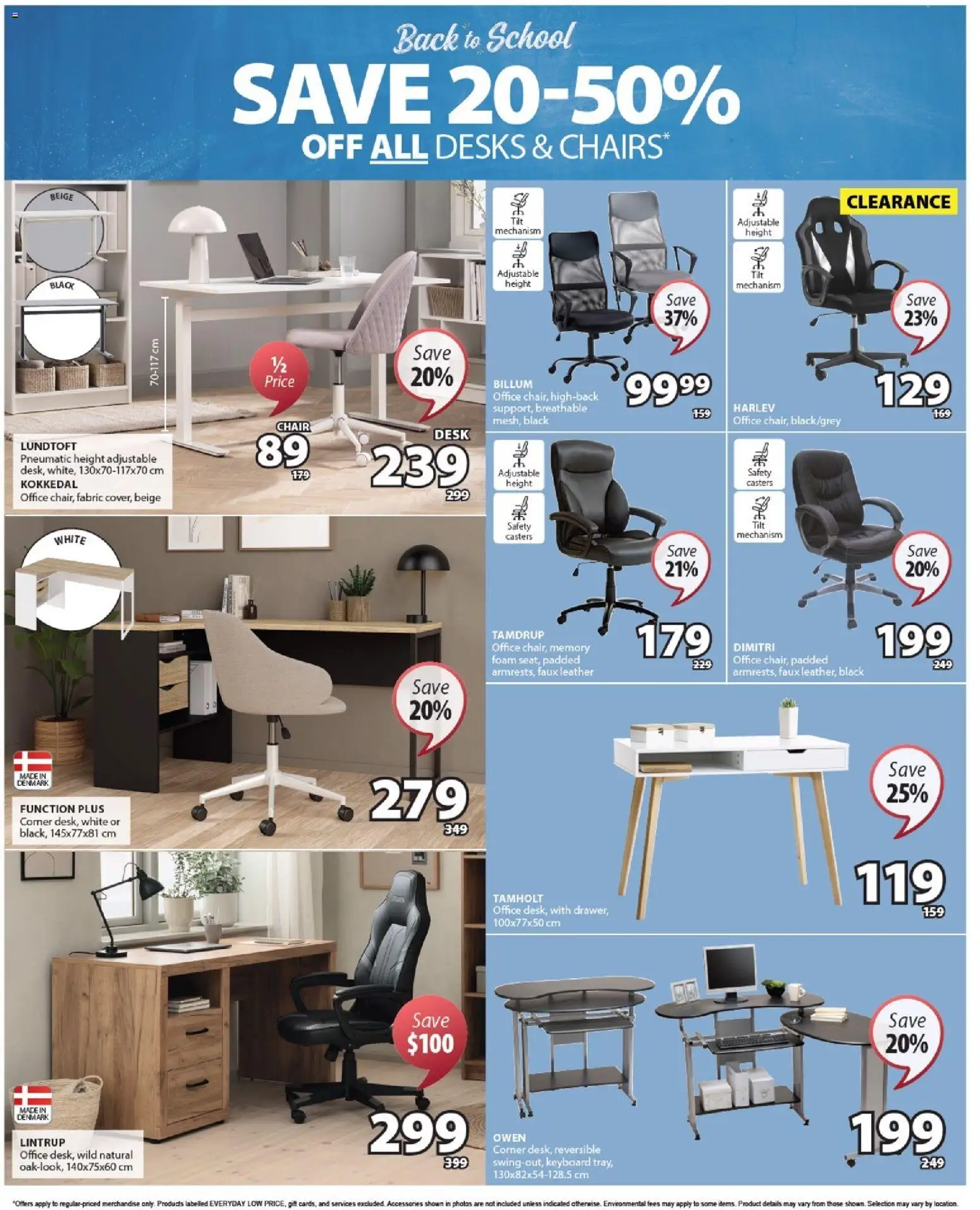 JYSK flyer valid from Aug 13, 2026 | Page: 5 | Products: Keyboard, Foam, Chair