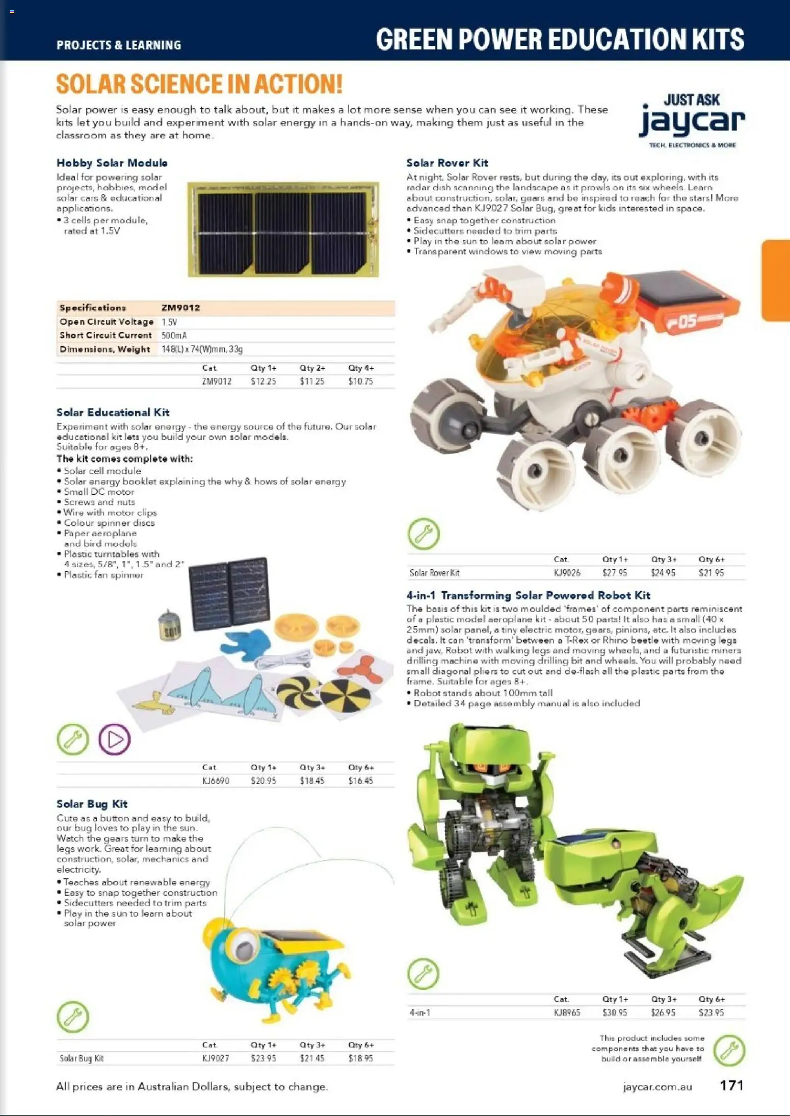 Jaycar catalogue - valid from 31/08/2026 | Page: 169 | Products: Kits, Nuts, Clips, Weight