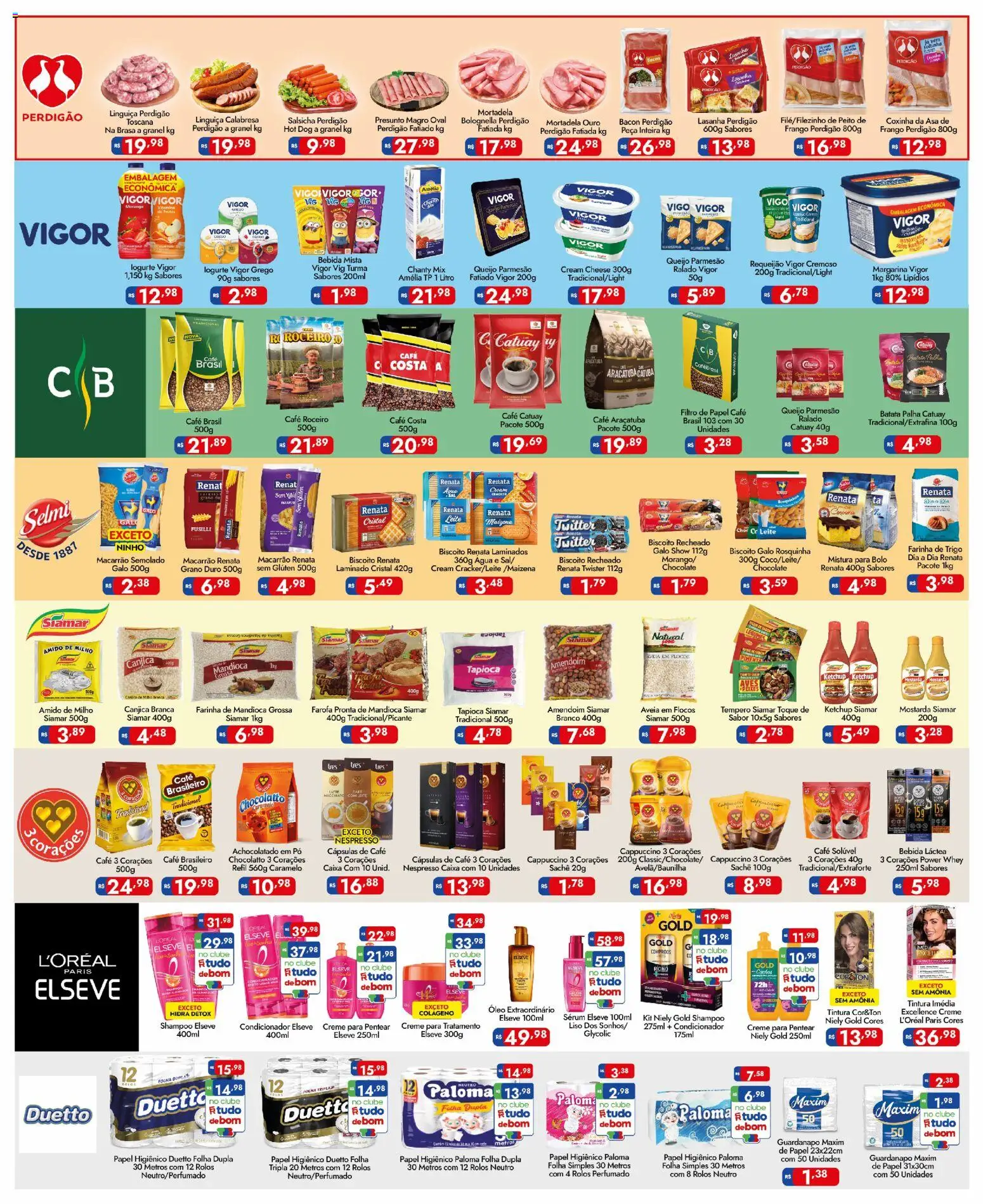 Supermercados Rondon Folheto - válido de 29.05.2026 | Página: 3 | Produtos: Amido de milho, Cream cheese, Macarrão, Margarina