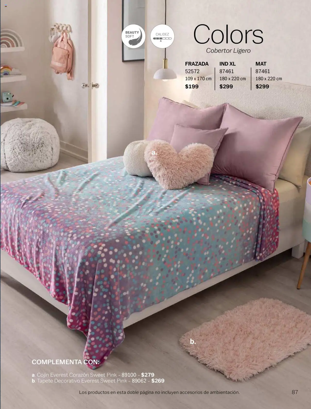 Nuevas ofertas de Vianney válidas en toda la República Mexicana desde el 15/08/2025. ¡Encuentra las mejores ofertas en Vianney - Catálogo Invierno! | Página: 89 | Productos: Cobertor, Tapete