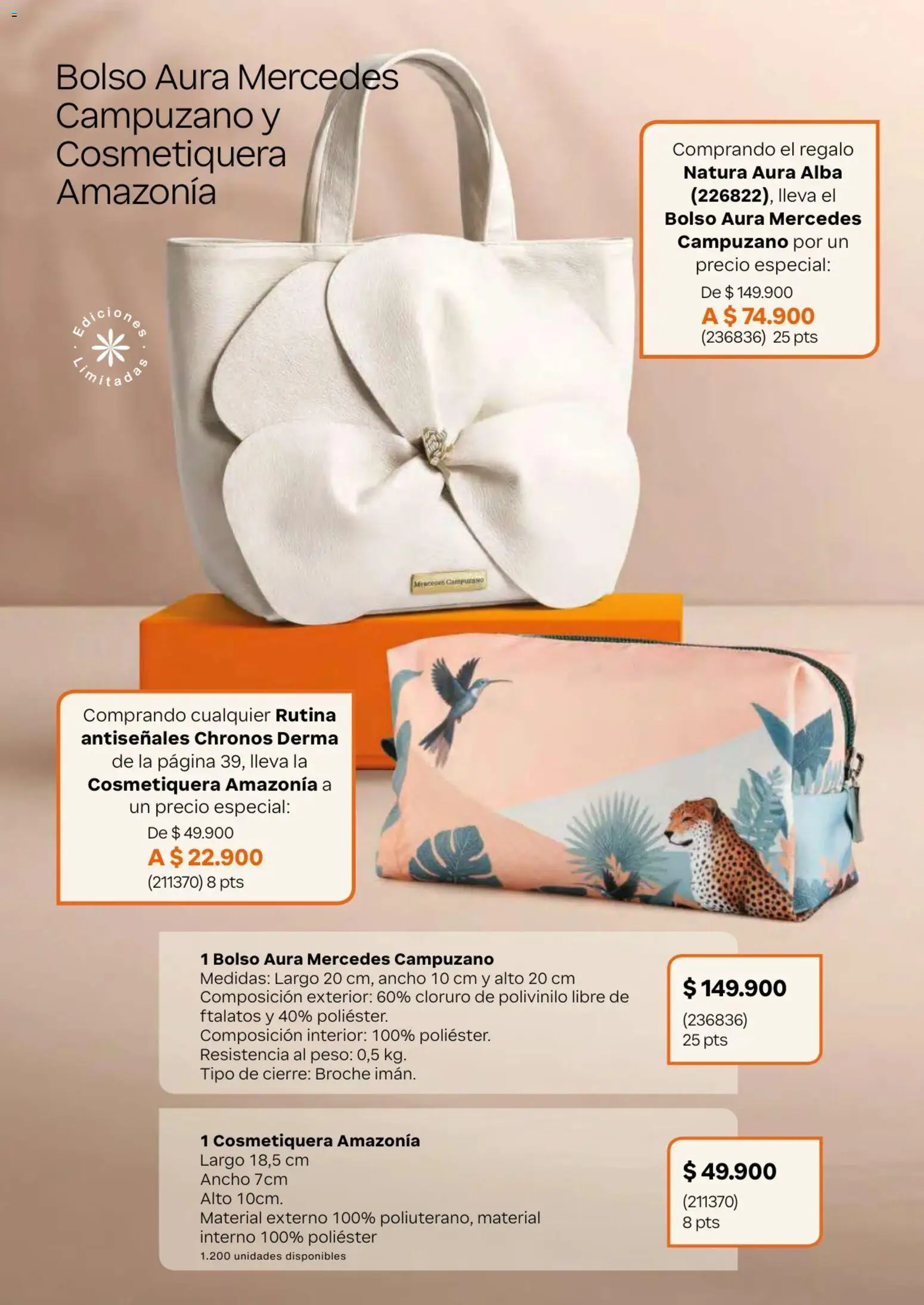 Natura revista - valida desde el 01.04.2026 | Página: 45 | Productos: Bolso, Peso