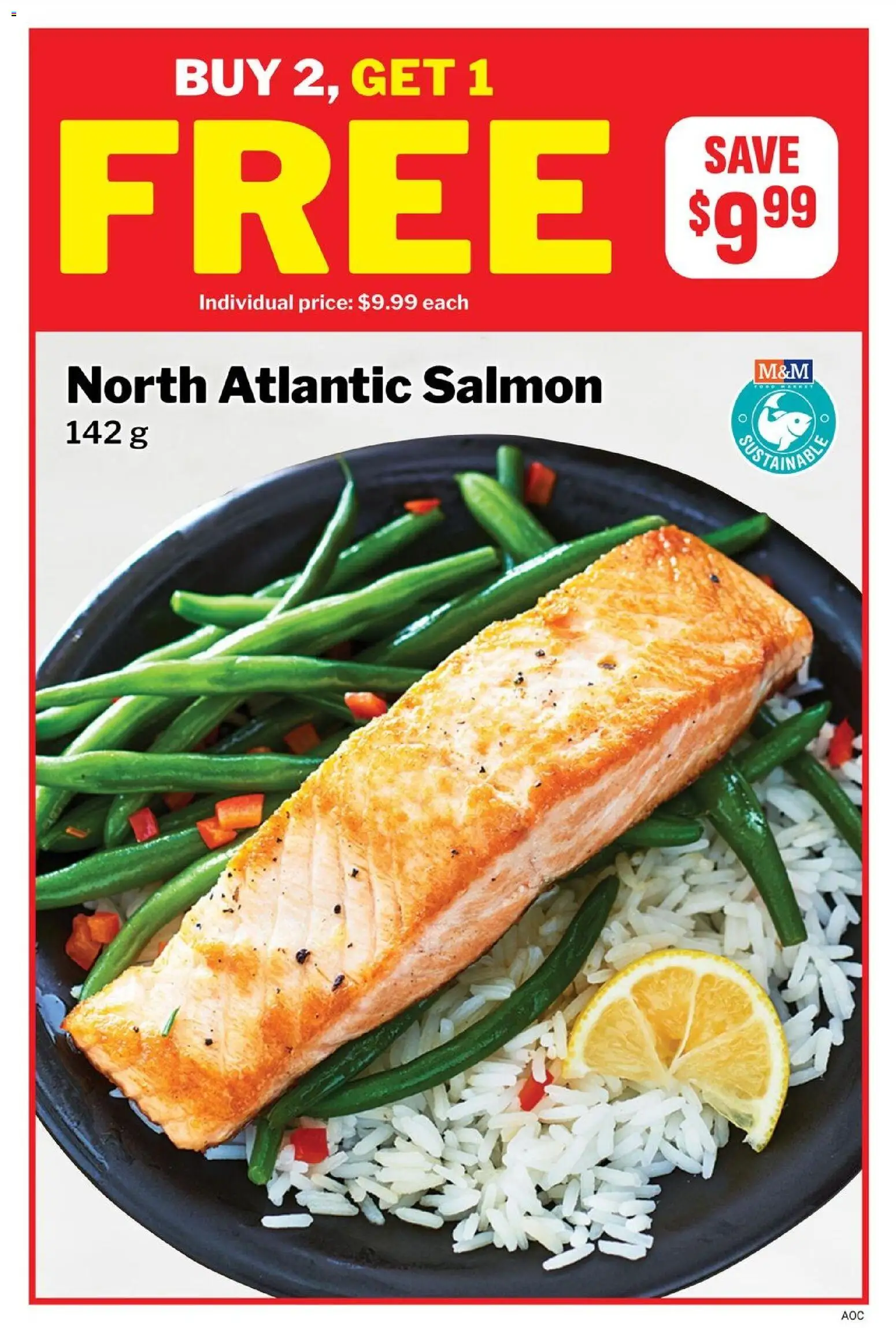 M&M Food Market flyer valid from Aug 13, 2026 | Page: 10 | Products: Salmon