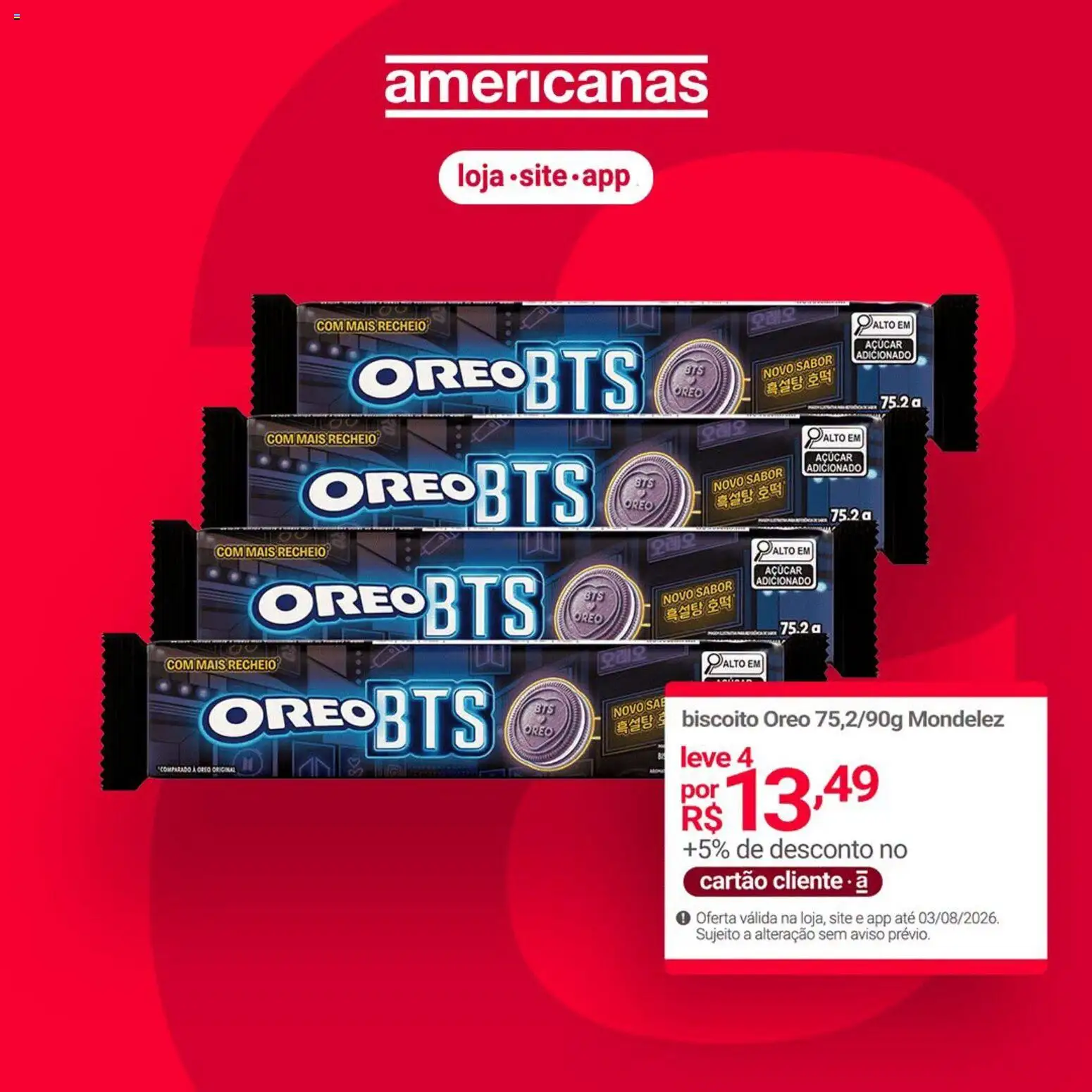 Lojas Americanas Folheto - válido de 03/08/2026 | Página: 1