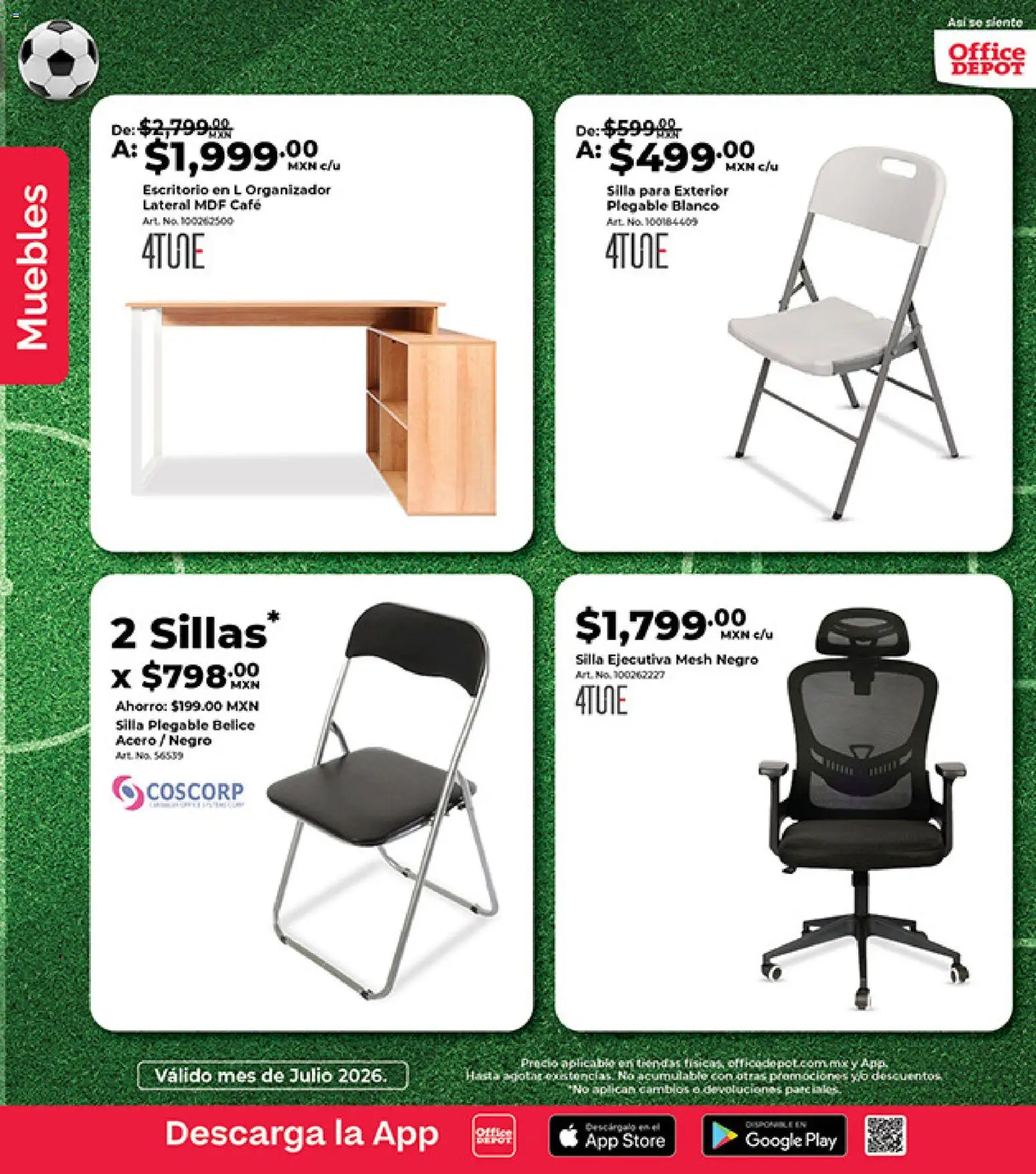 Nuevas ofertas de Office Depot válidas en toda la República Mexicana desde el 01/07/2026. ¡Encuentra las mejores ofertas en Office Depot catálogo! | Página: 18