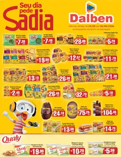 Supermercado Dalben ofertas Sadia - Pré-Visualização do folheto da loja Supermercado Dalben, válido de 01/09/2026
