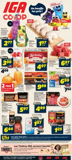 Preview of IGA weekly flyer / circulaire from shop IGA valid from Oct 1, 2026