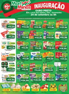 Mart Minas ofertas Inauguração - Pré-Visualização do folheto da loja Mart Minas, válido de 24/09/2026