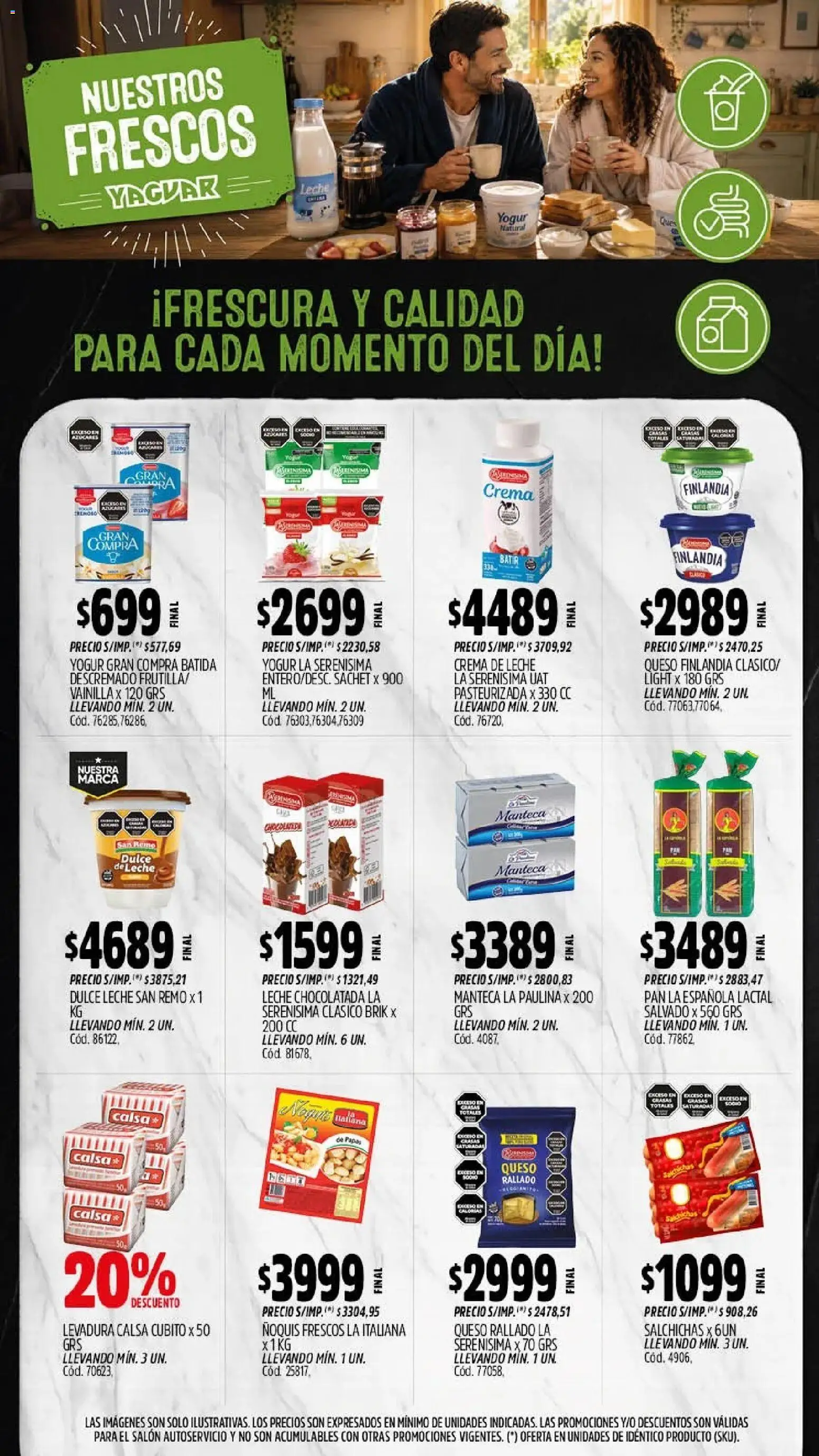 Yaguar - Oferta Semanal San Juan │ válido desde el 24/08/2026 | Página: 7 | Productos: Levadura, Manteca, Chocolatada, Salchichas