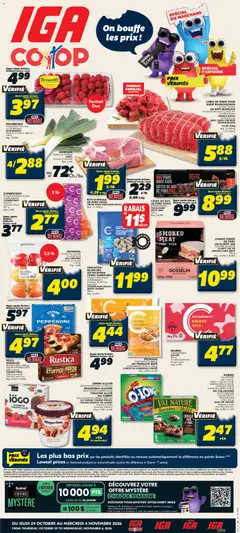 Preview of IGA weekly flyer / circulaire from shop IGA valid from Oct 29, 2026