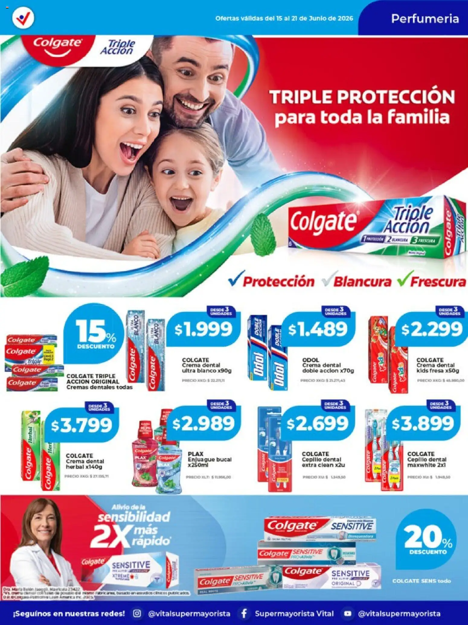 Vital - Ofertas │ válido desde el 15.06.2026 | Página: 4 | Productos: Cepillo, Enjuague bucal, Crema