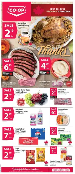 Preview of Co-op Food weekly flyer / circulaire from shop Co-op Food valid from Oct 1, 2026