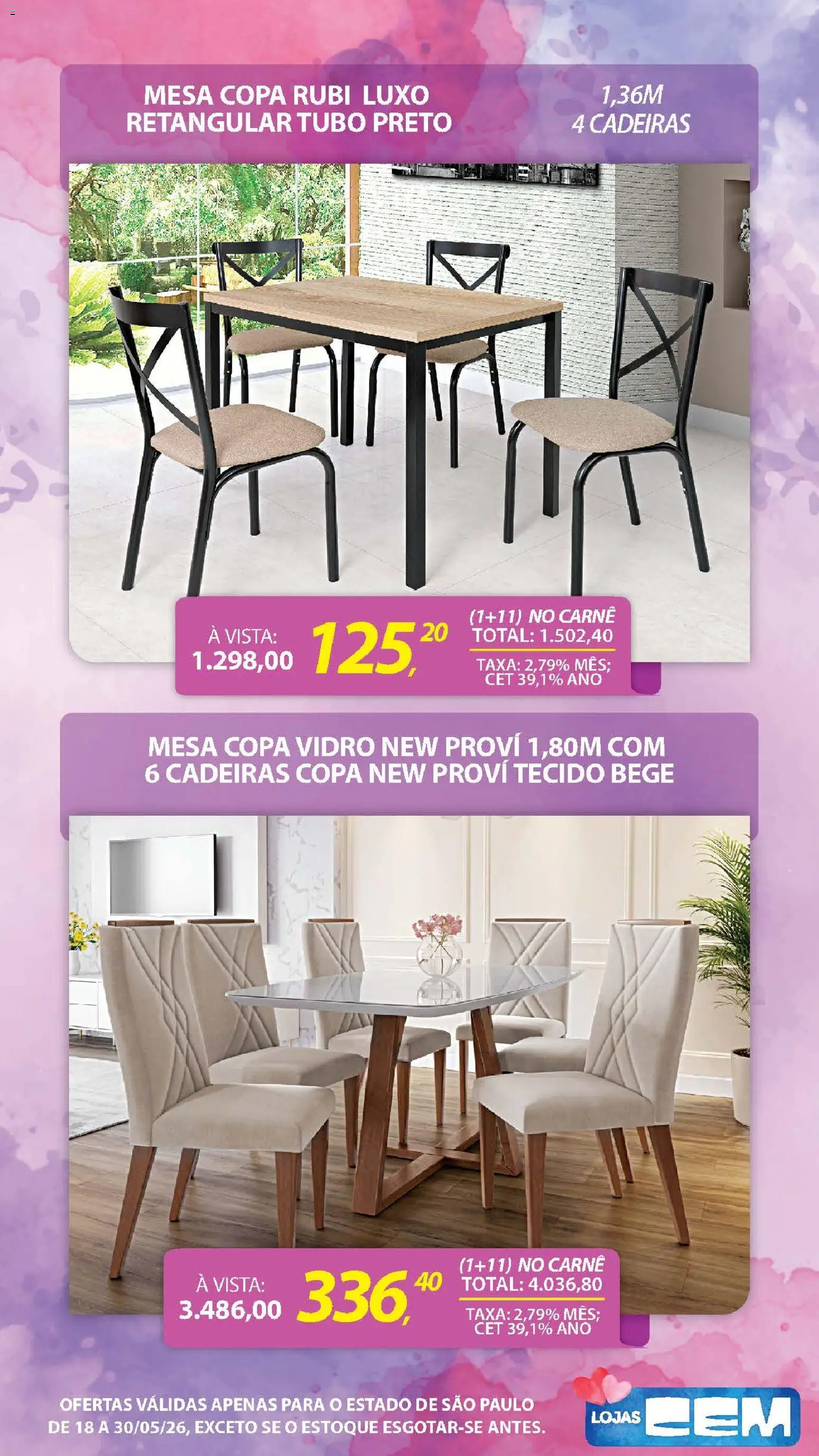 Lojas Cem - Ofertas atuais de 18/05/2026 ? Não perca as melhores promoções! | Brasil