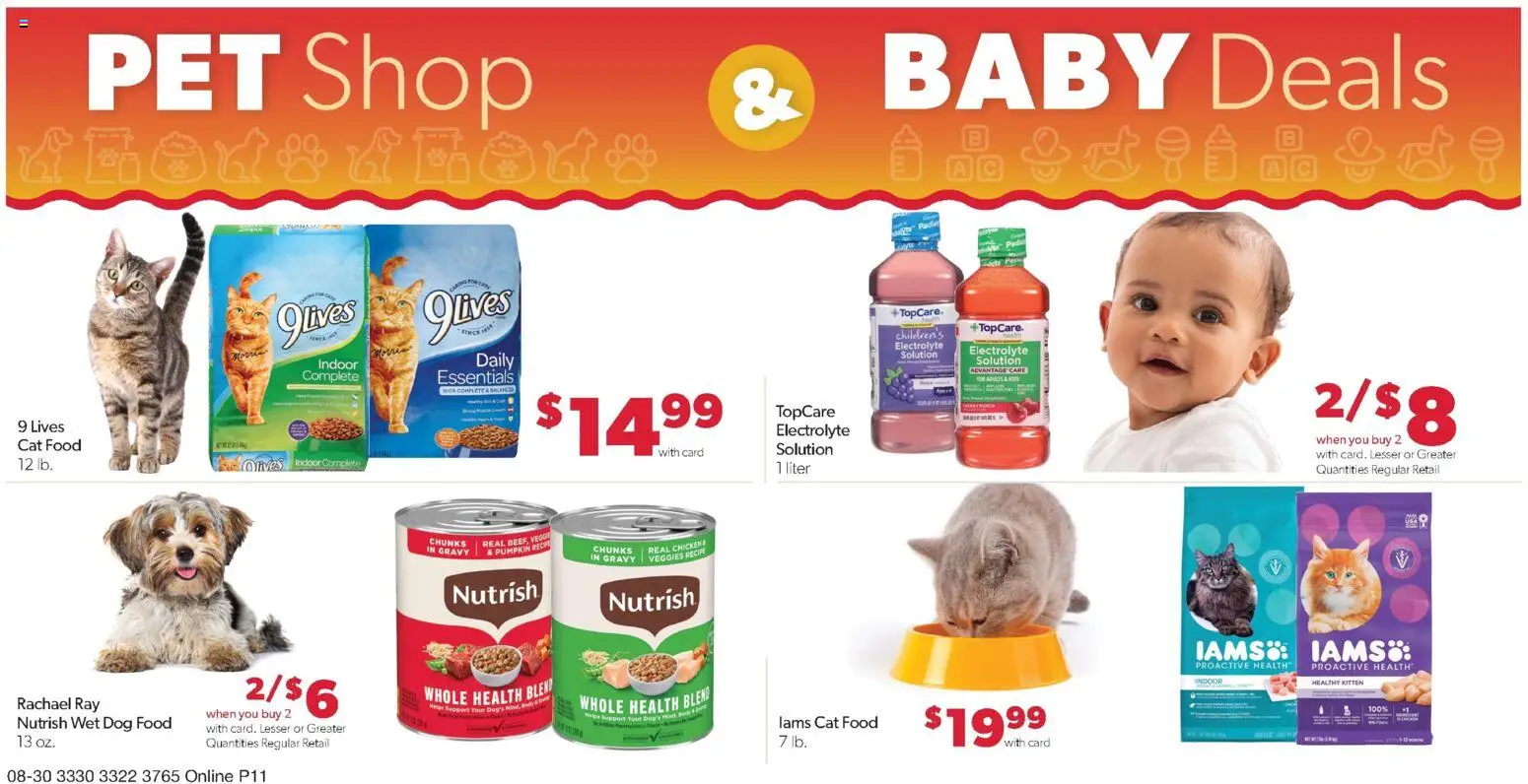 Family Fare Weekly Ad - MN - valid from 08/30/2026 | Page: 15 | Products: Dog Food, Cat Food, Olives, Pumpkin