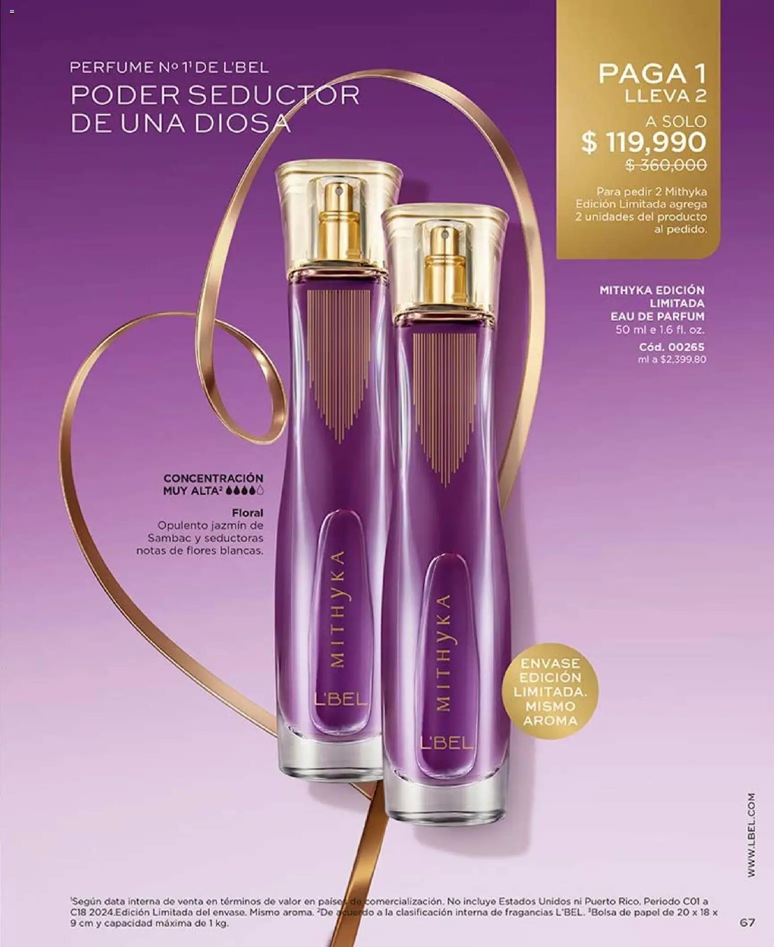 L'Bel revista - valida desde el 28/08/2026 | Página: 67 | Productos: Perfume