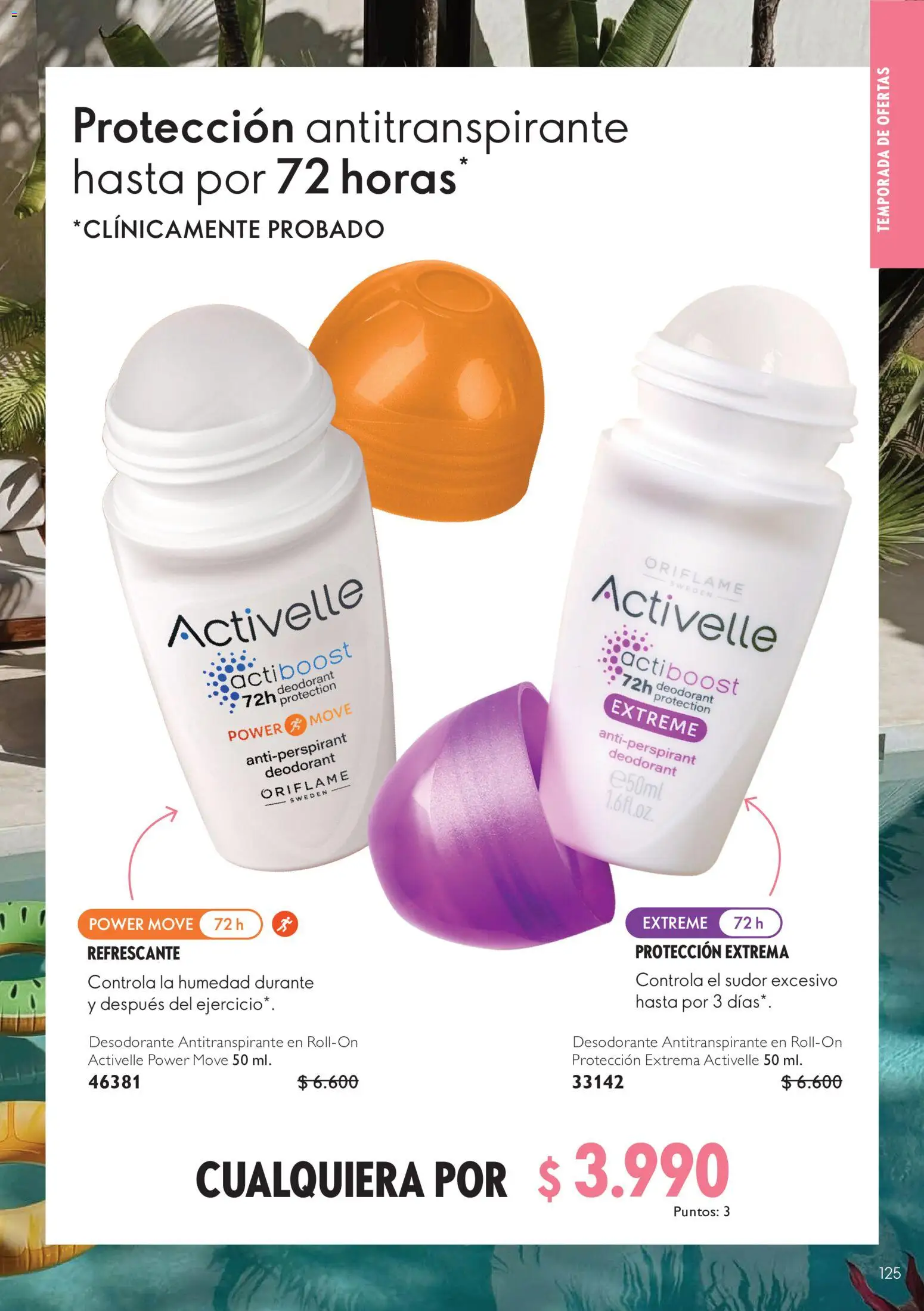 Oriflame Ofertas │ válido desde el 10.07.2026 | Página: 125 | Productos: Desodorante, Antitranspirante