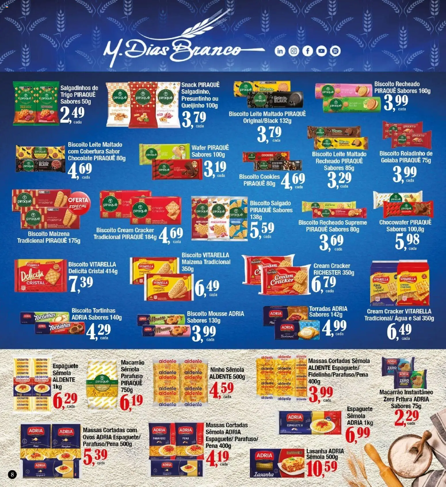 Supermercados Unidos Folheto - válido de 16.06.2026 | Página: 8 | Produtos: Biscoito, Chocolate, Lasanha, Cookies