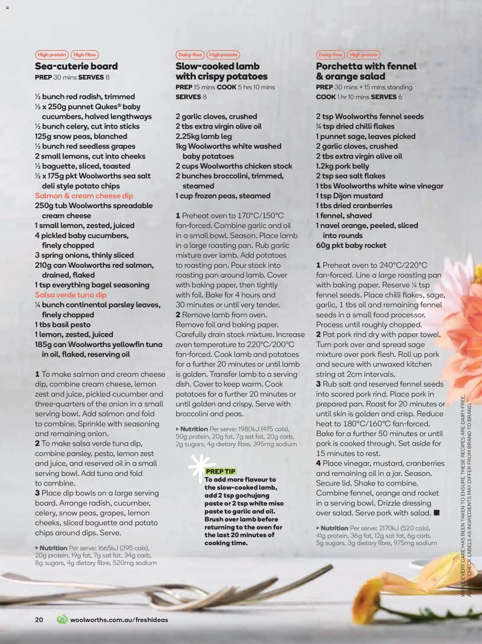 Woolworths catalogue - valid from 01.04.2026 | Page: 20 | Products: Brush, Chicken, Olive oil, Potatoes