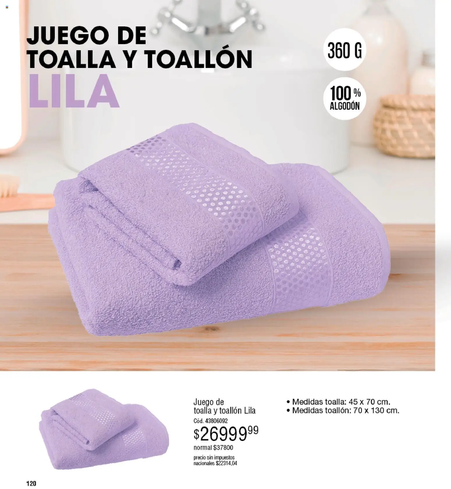 Millanel - Catálogo │ válido desde el 27.04.2026 | Página: 120 | Productos: Toalla, Algodón