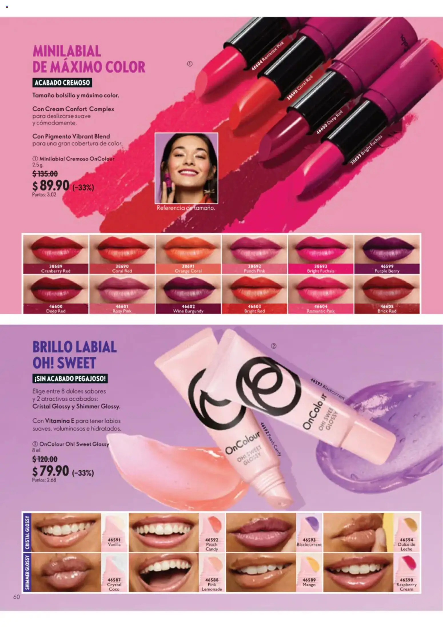 Nuevas ofertas de Oriflame válidas en toda la República Mexicana desde el 22/08/2026. ¡Encuentra las mejores ofertas en Oriflame campaña 12 2026! | Página: 60 | Productos: Leche, Mango, Brillo, Dulces