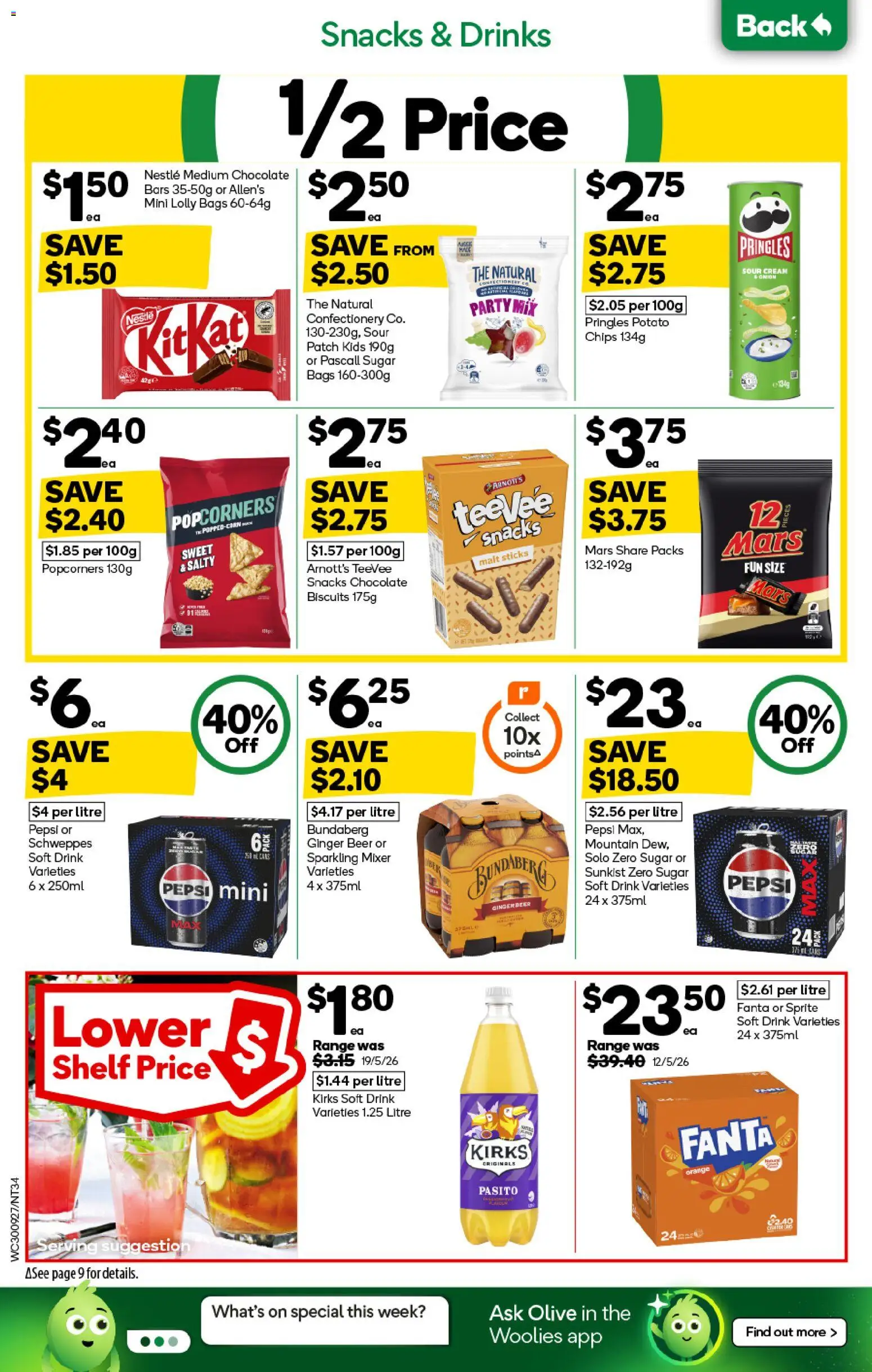 Woolworths catalogue - valid from 30/09/2026 | Page: 30 | Products: Drinks, Chocolate, Ginger, Sprite
