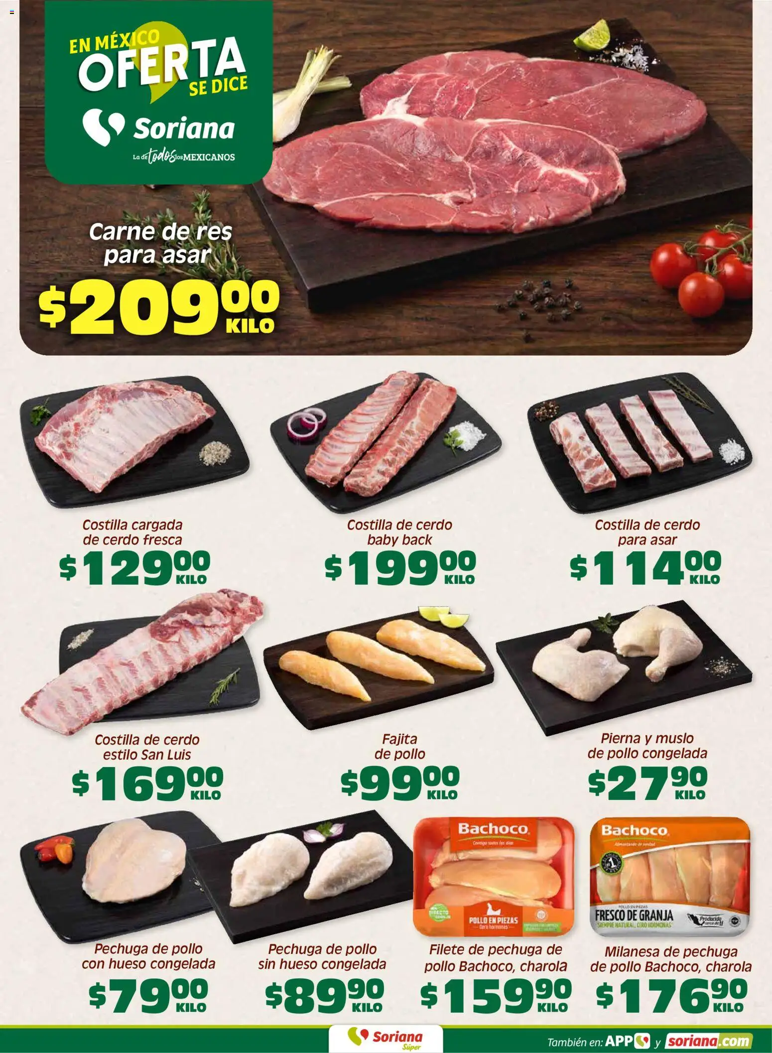 Nuevas ofertas de Soriana válidas en toda la República Mexicana desde el 31/07/2026. ¡Encuentra las mejores ofertas en Soriana Fin de Semana Súper: Tamaulipas (excepto Cd. Victoria y Tampico)! | Página: 4 | Productos: Pollo, Milanesa, Cerdo, Res