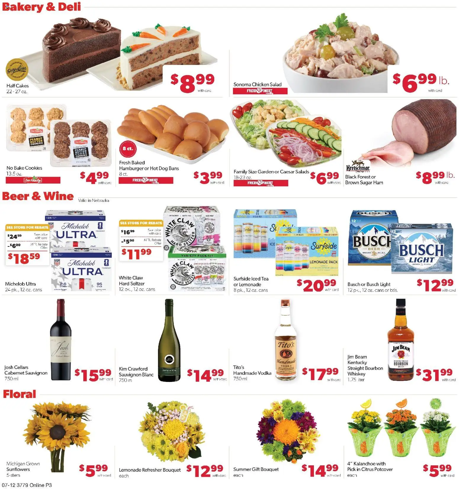Family Fare Weekly Ad - NE - valid from 07/12/2026 | Page: 7 | Products: Beer, Tea, Vodka, Sugar