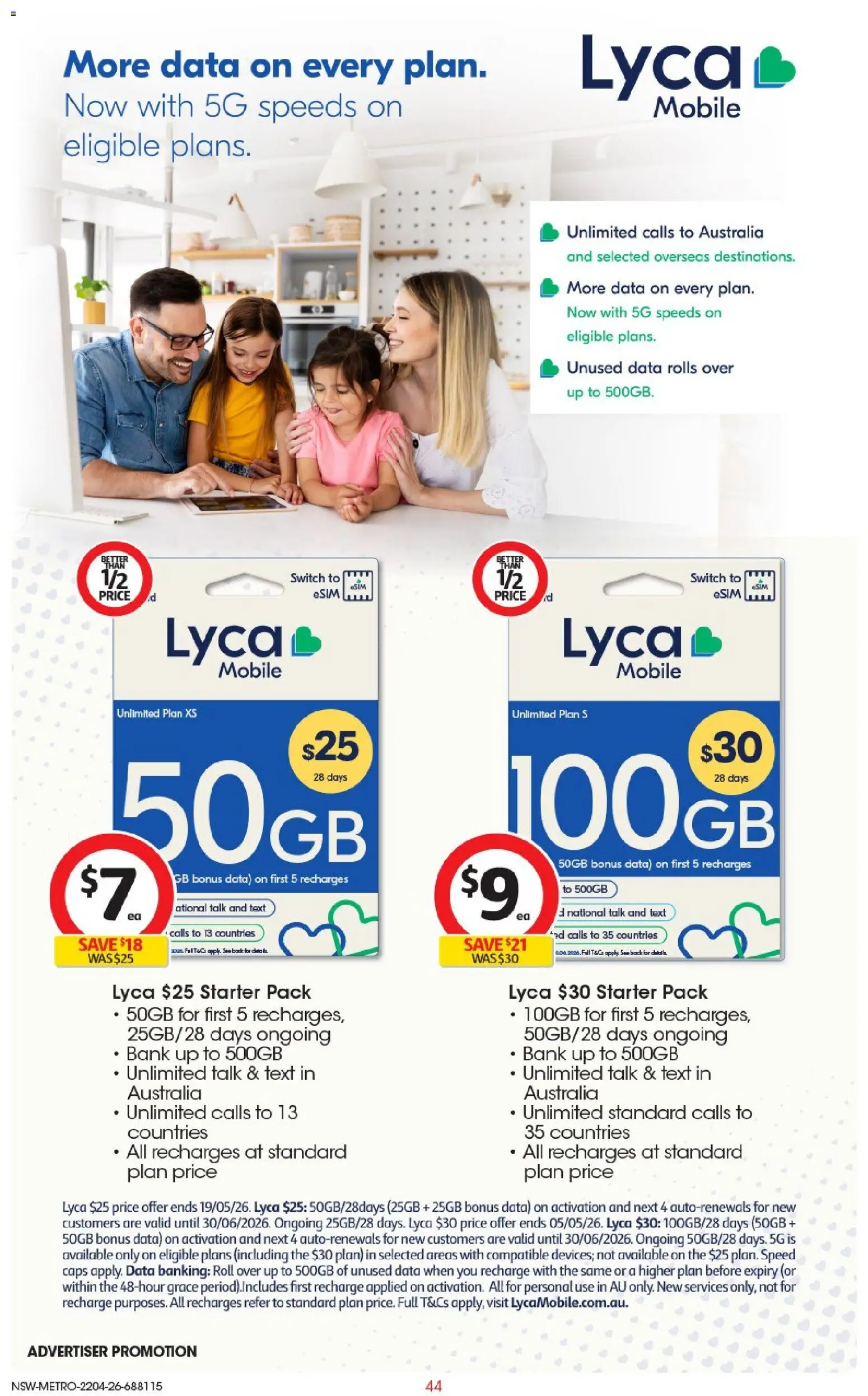 Coles catalogue - valid from 22.04.2026 | Page: 44 | Products: Mobile