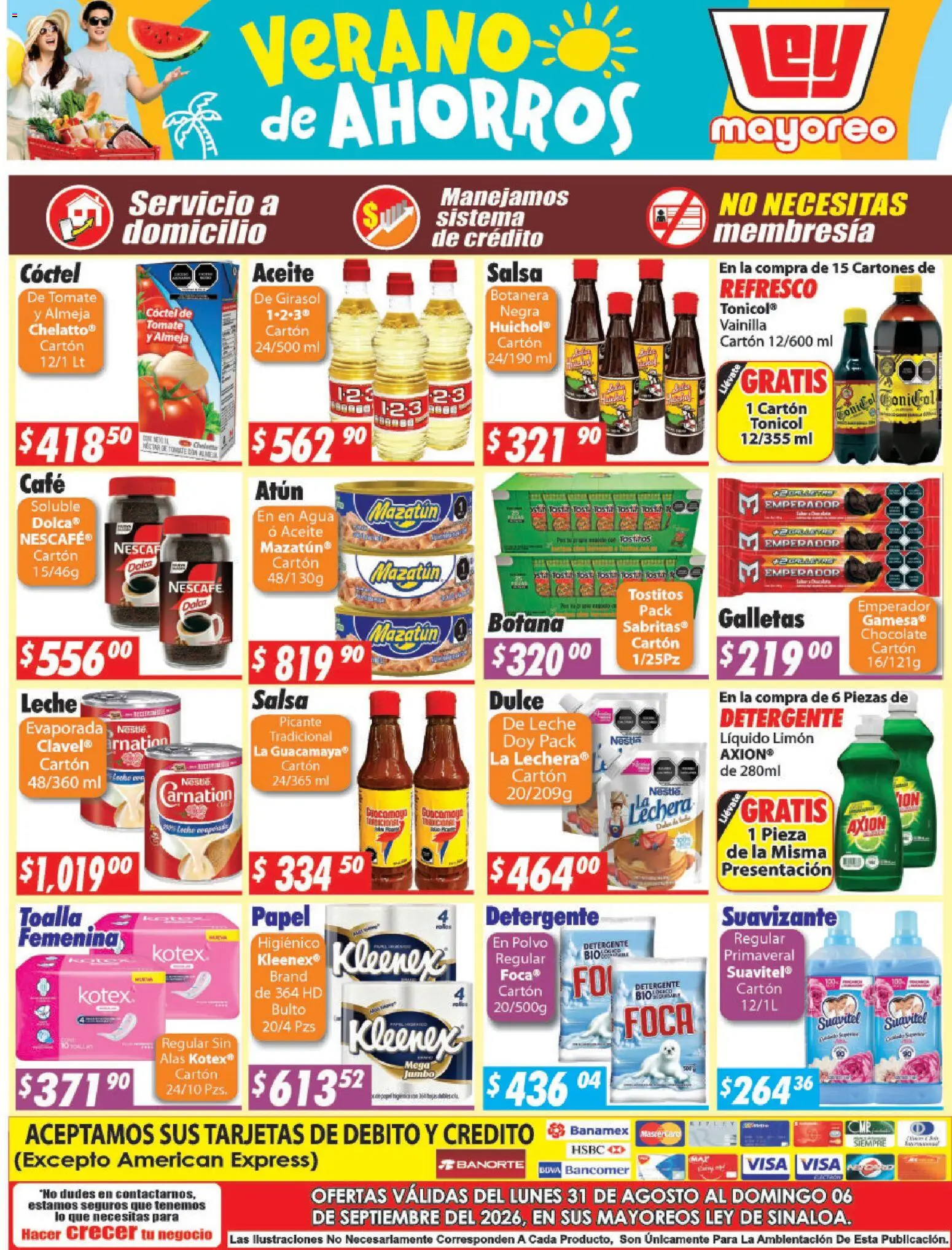 Nuevas ofertas de Casa Ley válidas en toda la República Mexicana desde el 31/08/2026. ¡Encuentra las mejores ofertas en Casa Ley folleto Sinaloa! | Página: 4 | Productos: Atún, Agua, Café, Dulce
