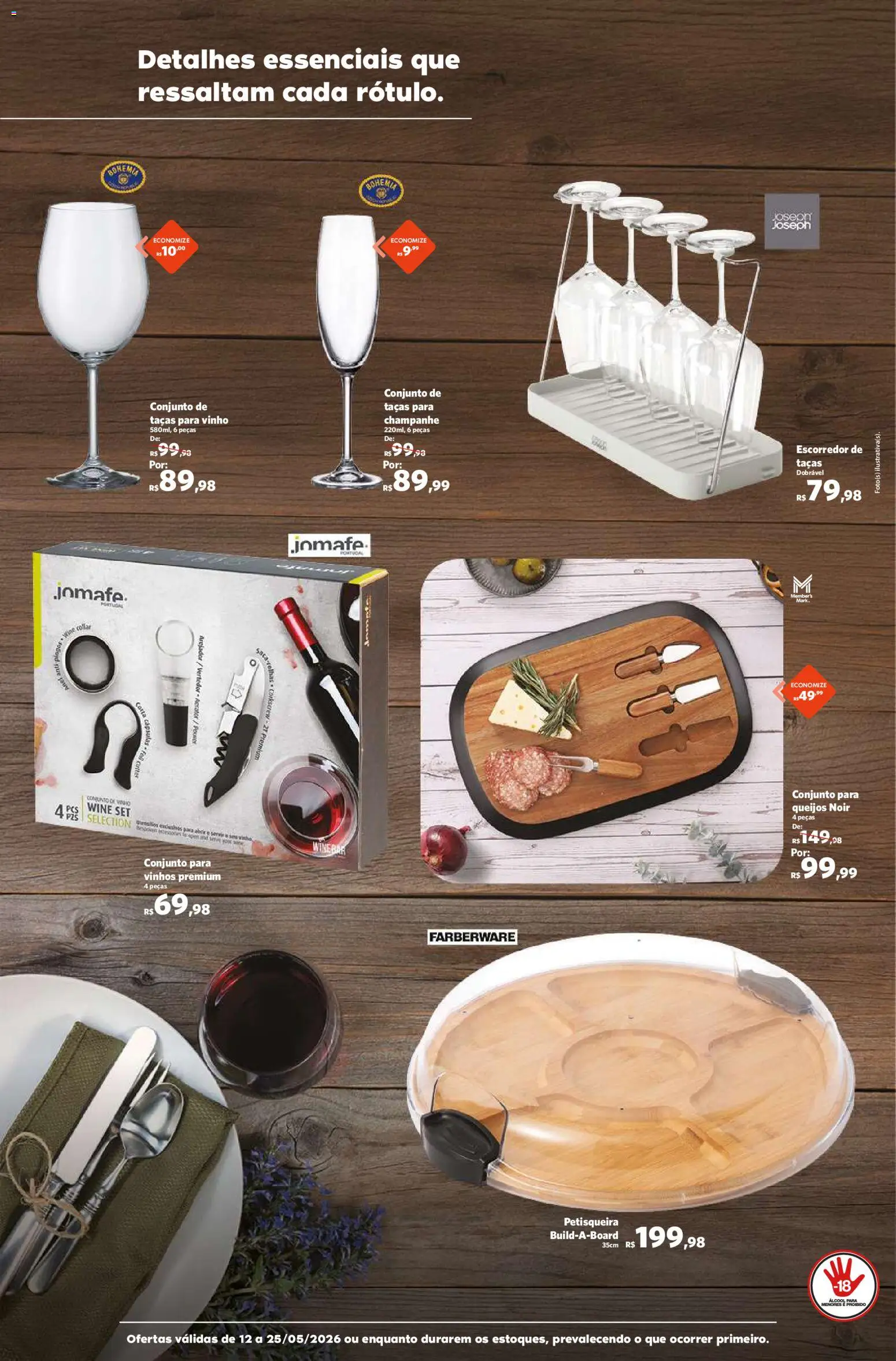 Sam's Club Folheto - válido de 12.05.2026 | Página: 11 | Produtos: Escorredor, Taças, Vinho