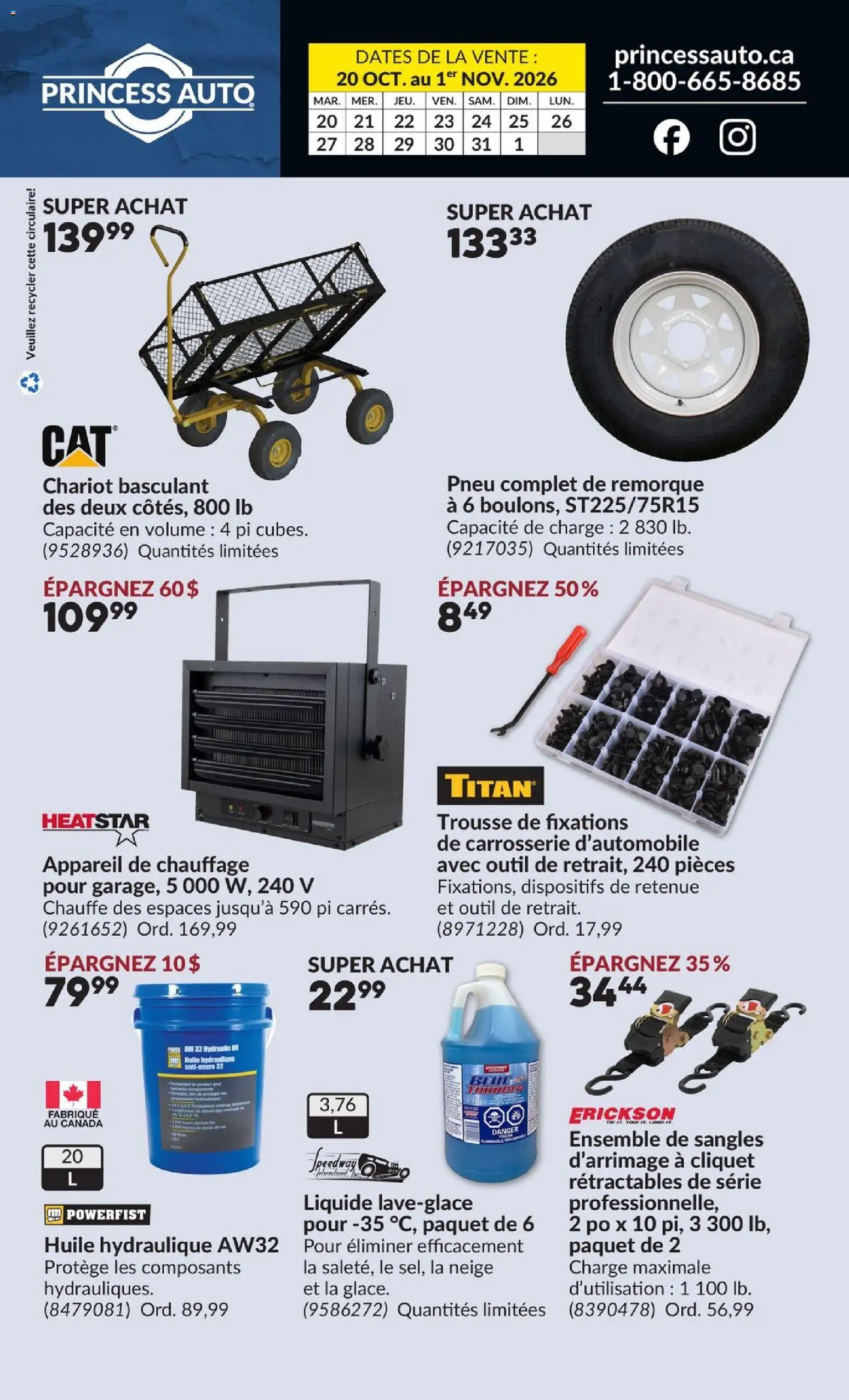 Princess Auto flyer valid from Oct 20, 2026 | Page: 2