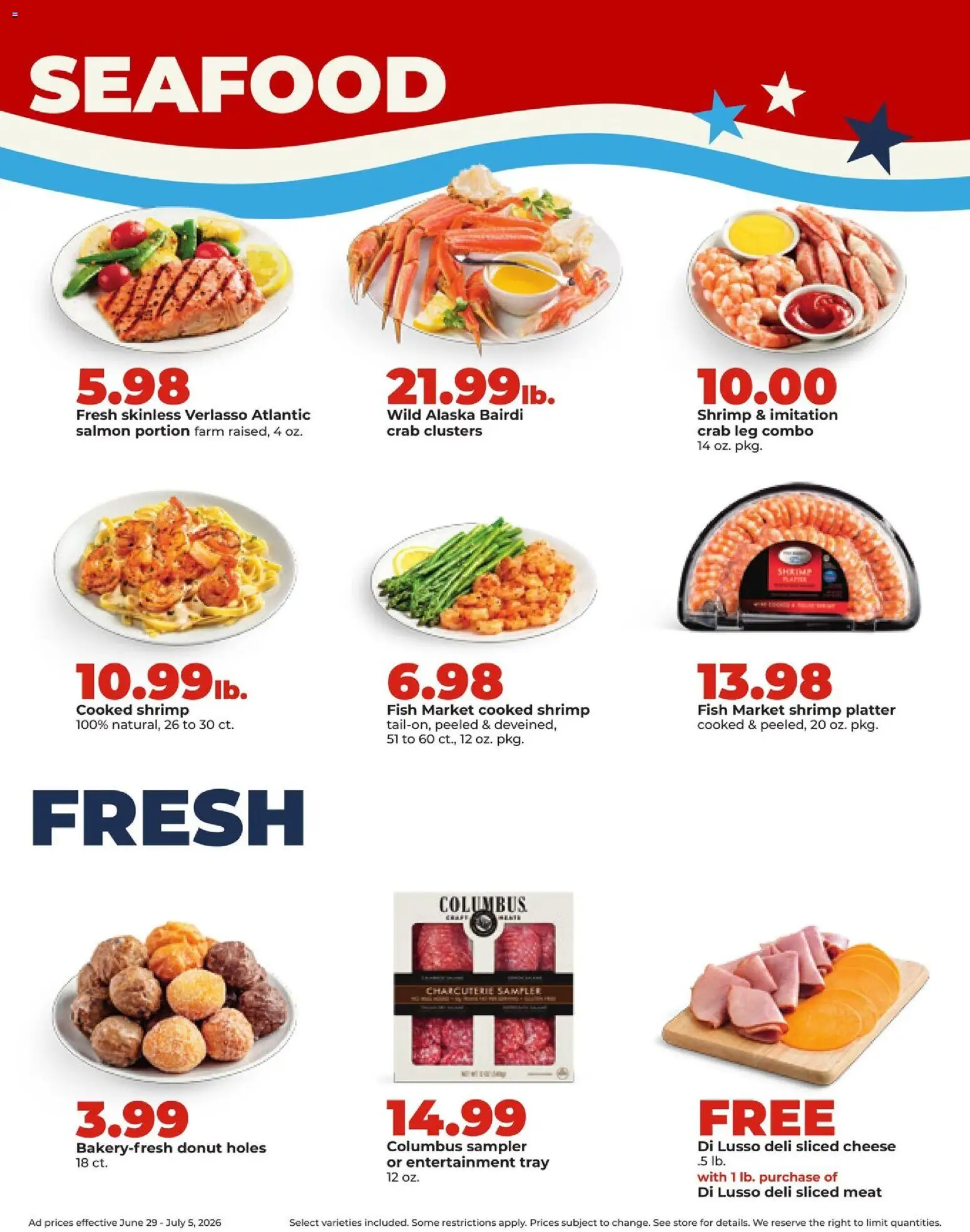 HyVee Weekly Ad - valid from 06/29/2026 | Page: 19 | Products: Cheese, Fish, Seafood