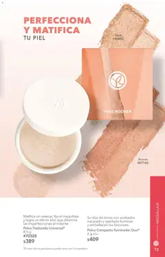 Vista previa de Yves Rocher campaña 8 2026, nuevo folleto de la tienda, válido en México a partir del 02.06.2026 | Página: 75 | Productos: Iluminador, Polvo compacto, Maquillaje, Polvo