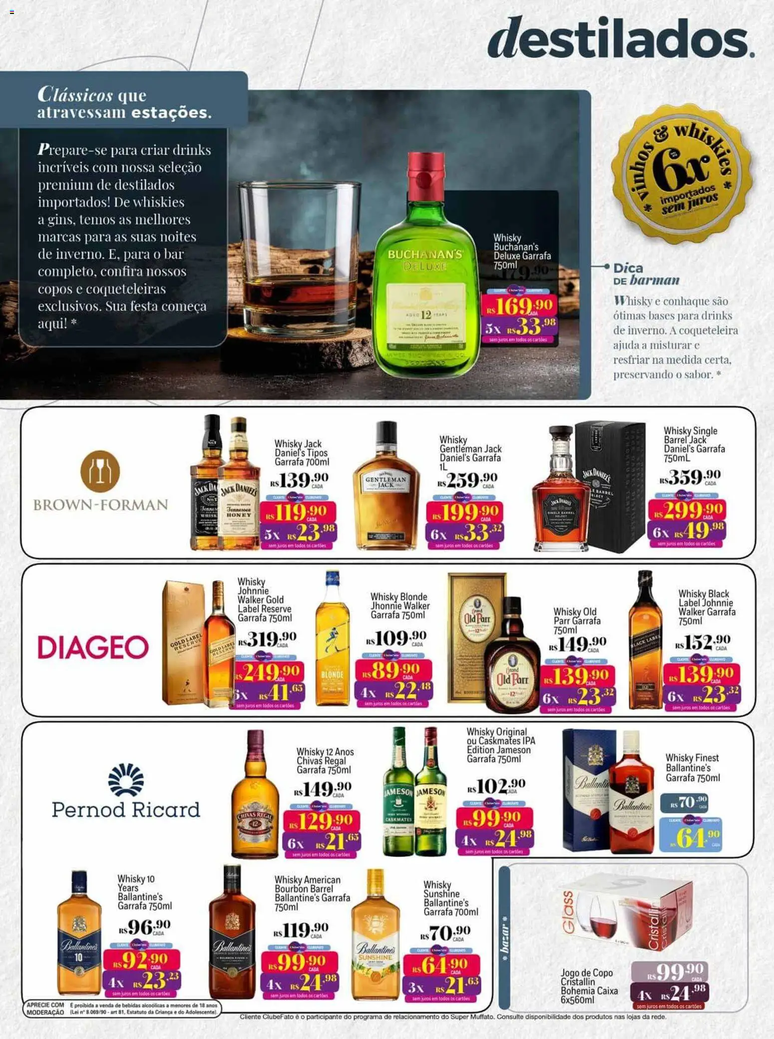 Super Muffato Folheto - válido de 11.05.2026 | Página: 18 | Produtos: Whisky, Conhaque, Cama, Bourbon