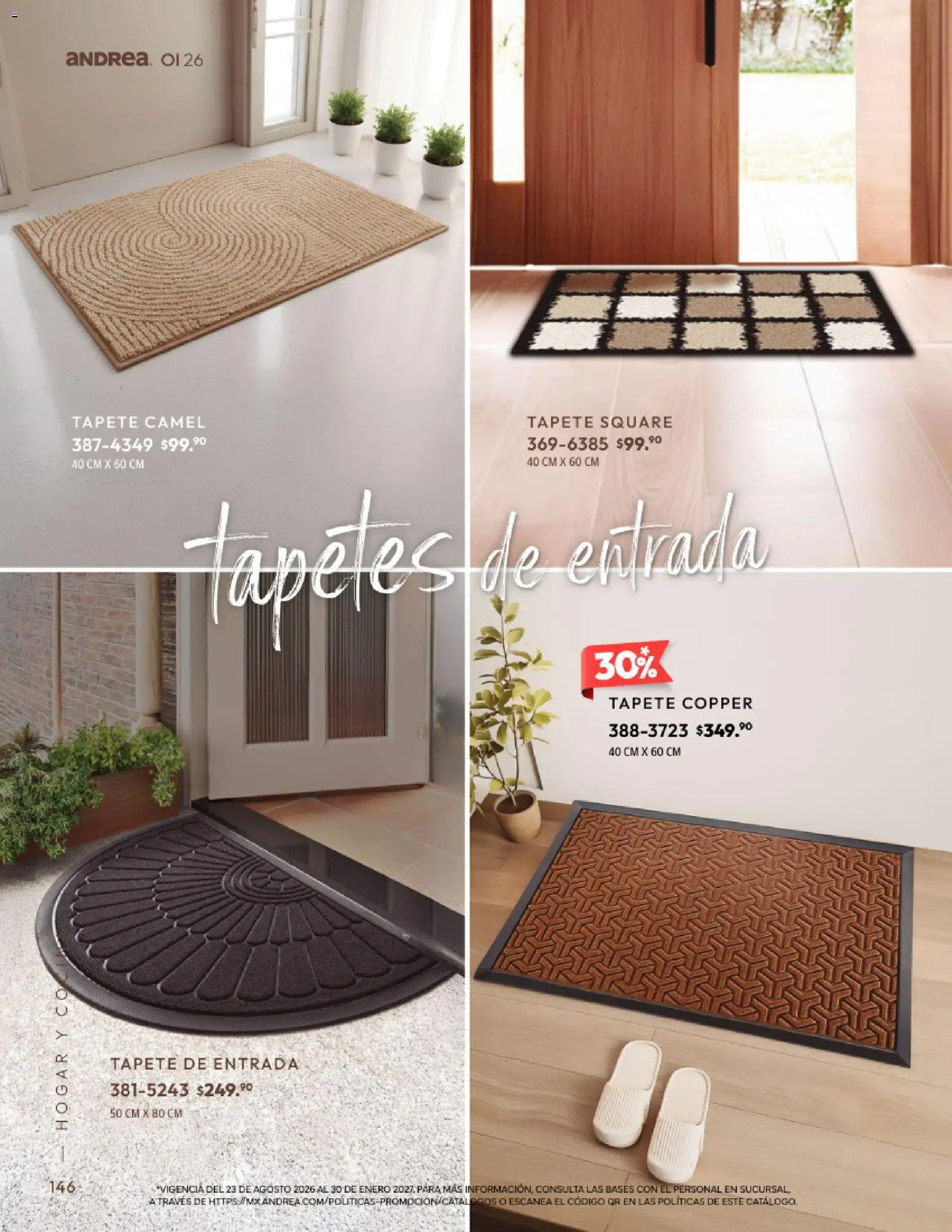 Nuevas ofertas de Andrea válidas en toda la República Mexicana desde el 01/09/2026. ¡Encuentra las mejores ofertas en Andrea catálogo Home! | Página: 146