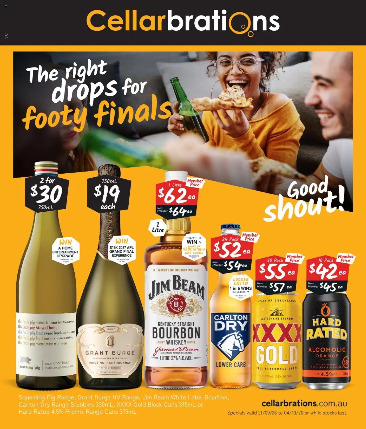 Cellarbrations catalogue - valid from 21/09/2026 | Page: 1 | Products: Jim Beam, Beef, Bourbon, Whiskey