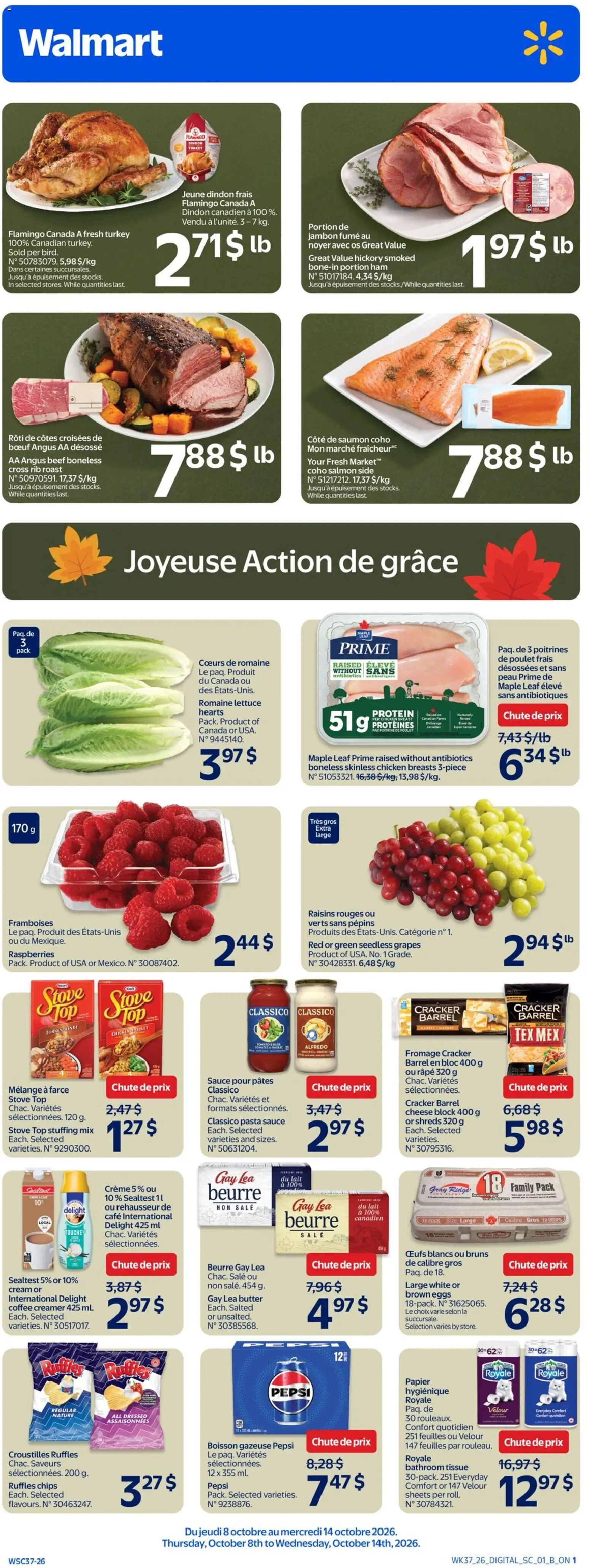 Walmart flyer valid from Oct 8, 2026 | Page: 1