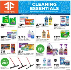 Preview of Mills Fleet Farm weekly ads valid from 09/14/2026
